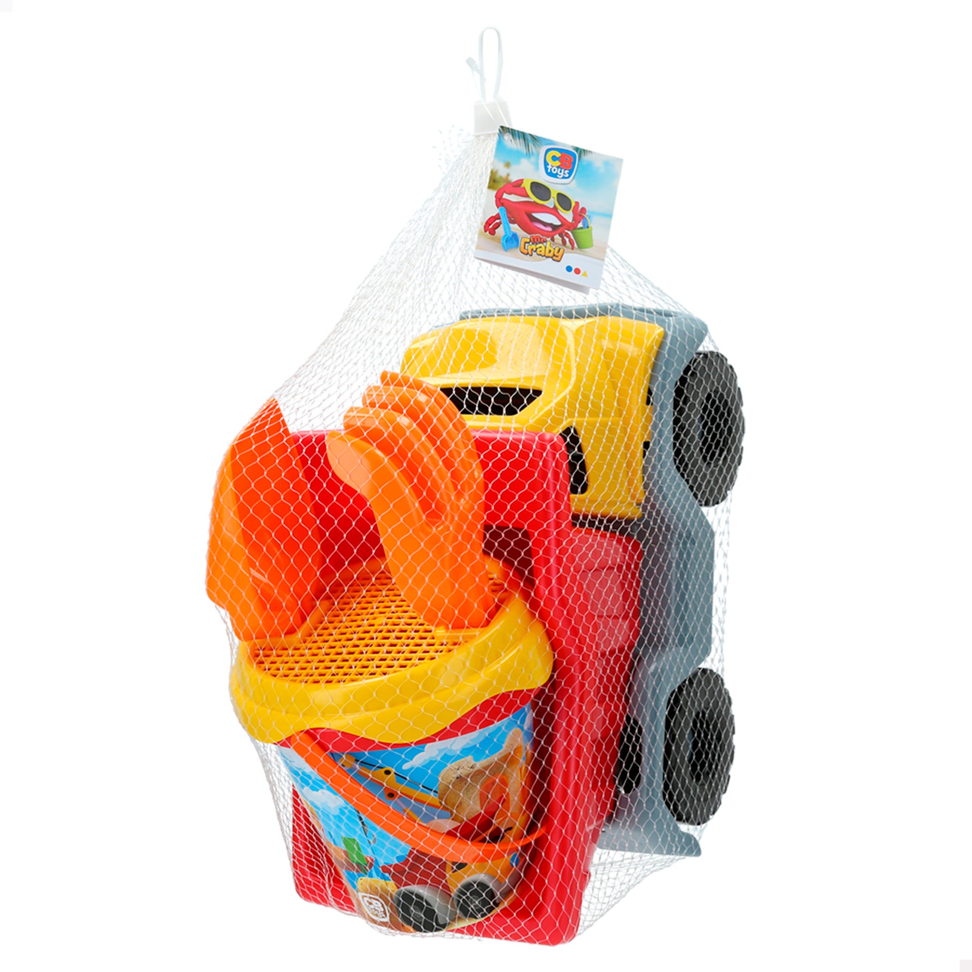 Set playa camión y cubo con accesorios Mr Craby Constructor