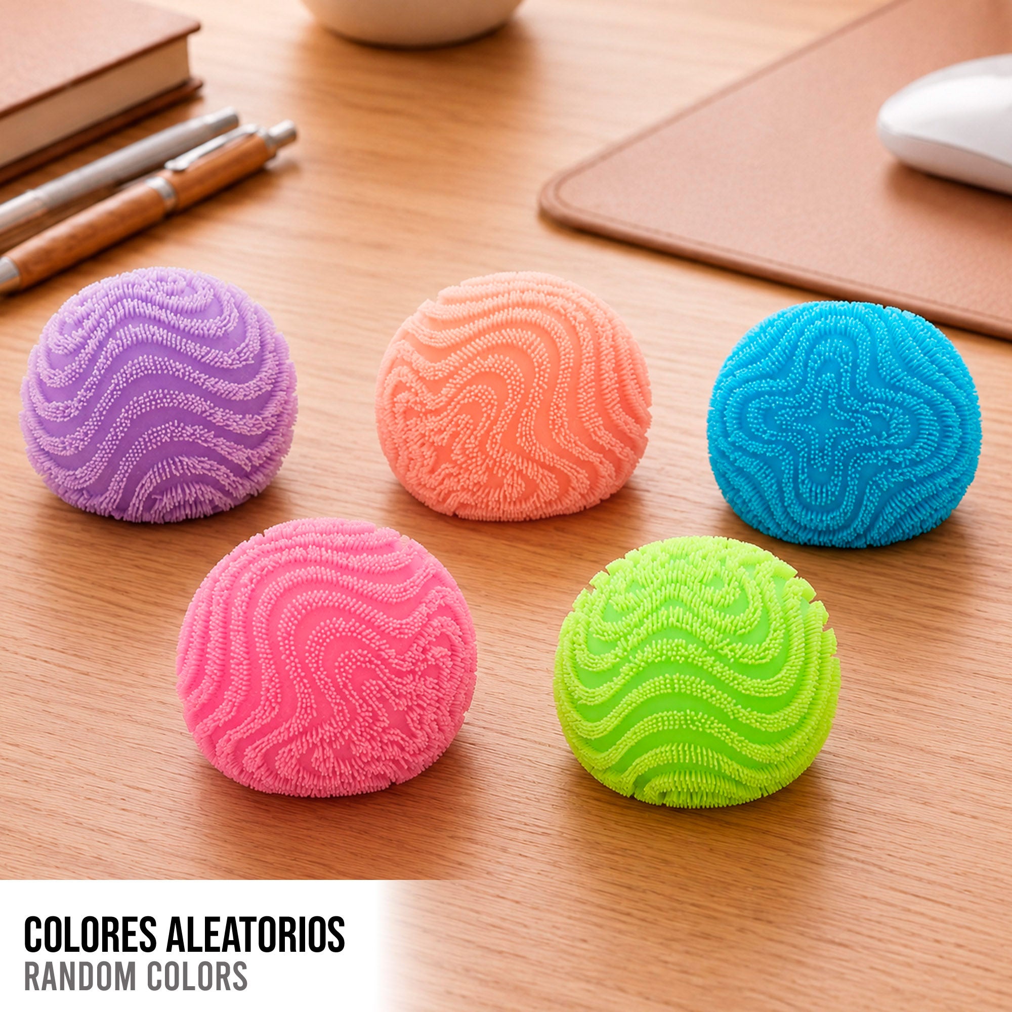 Nee-Doh Pack 3 pelotas antiestrés squishy 6 cm Wonder Waves