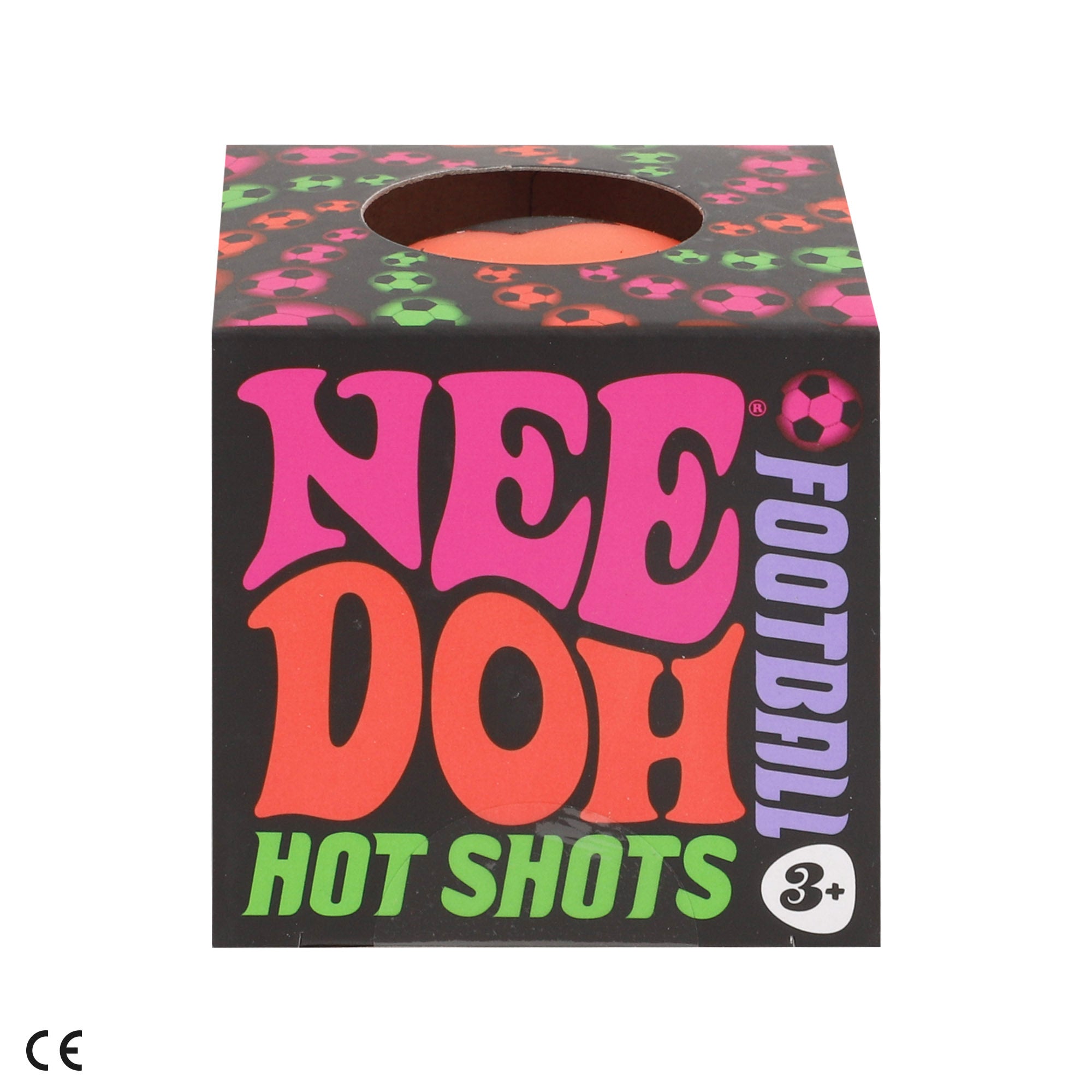 Nee-Doh Pack 3 pelotas antiestrés squishy 6 cm bola fútbol