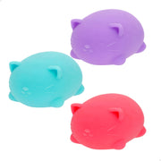 Nee-Doh Pack 3 gatos antiestrés squishy 6 cm