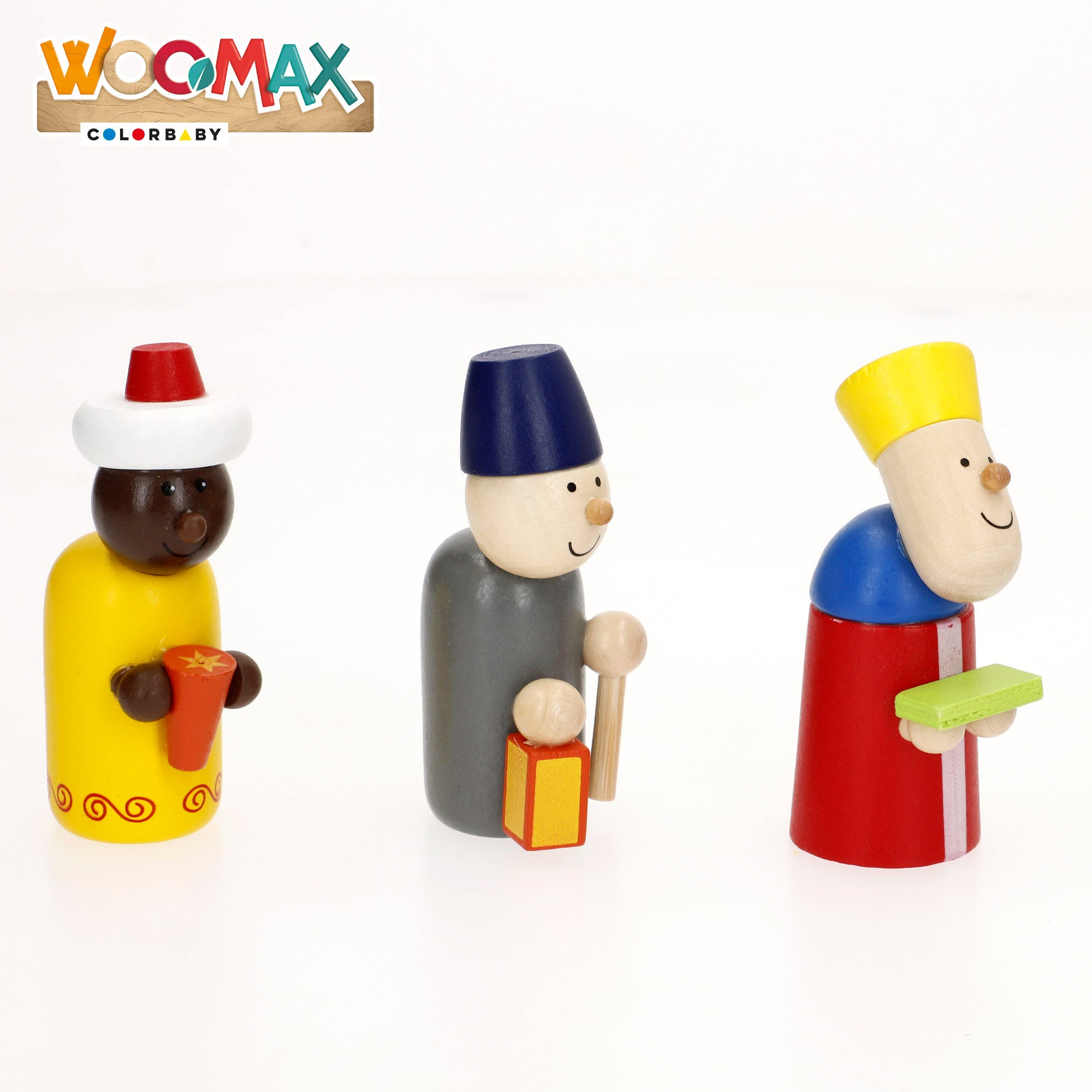 WOOMAX Belén de madera 11 piezas