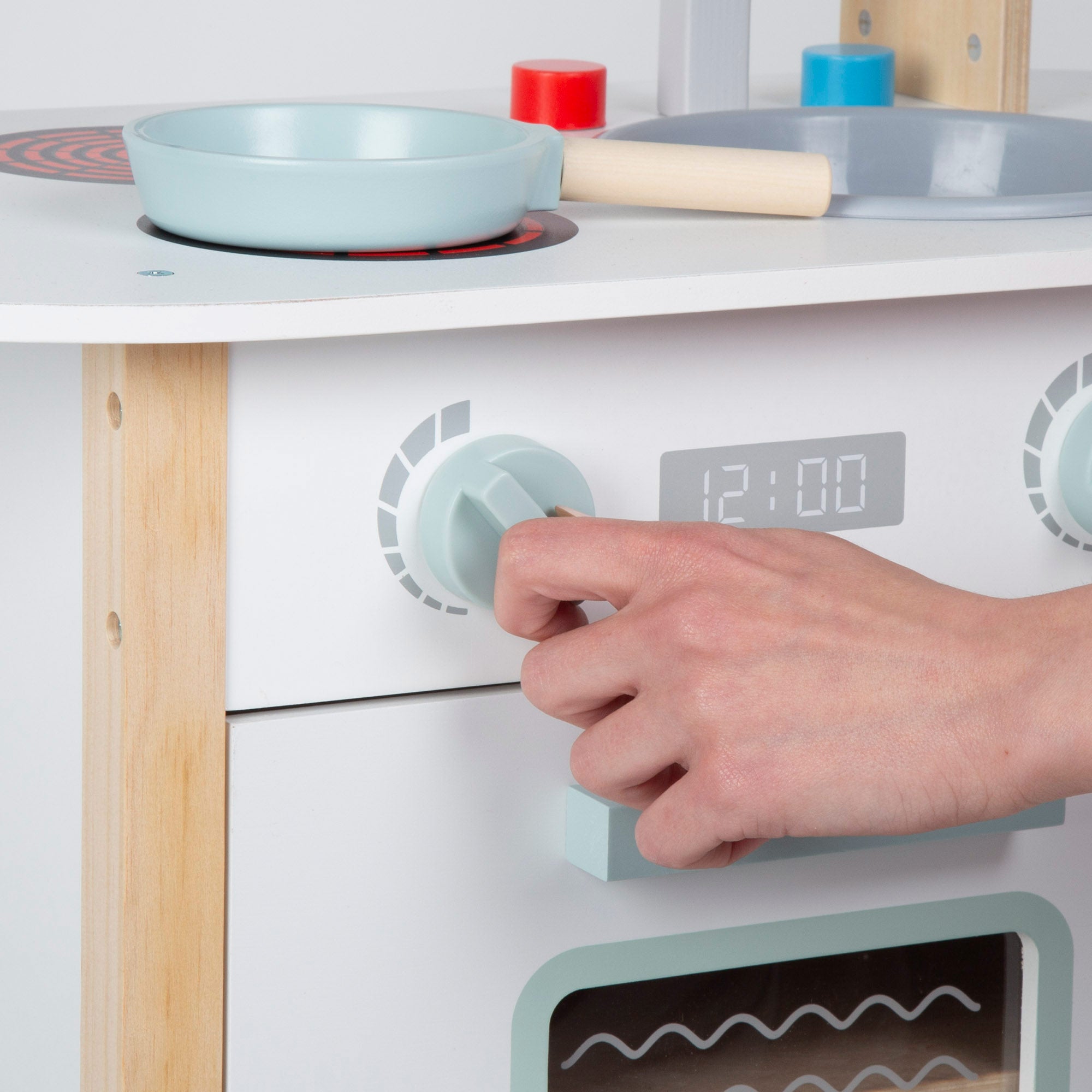 WOOMAX Cocinita de madera con utensilios