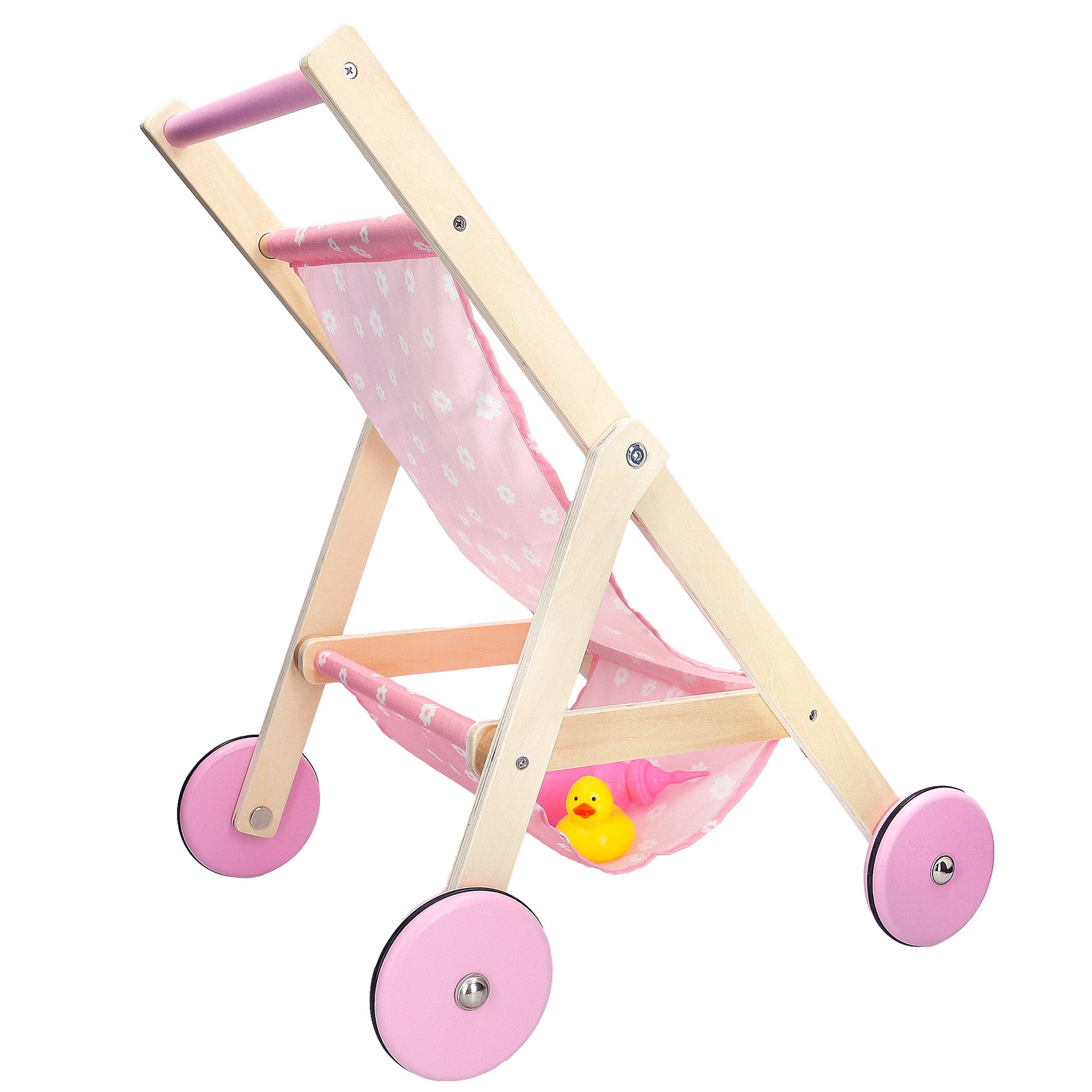 WOOMAX Carrito muñeca 36 cm madera
