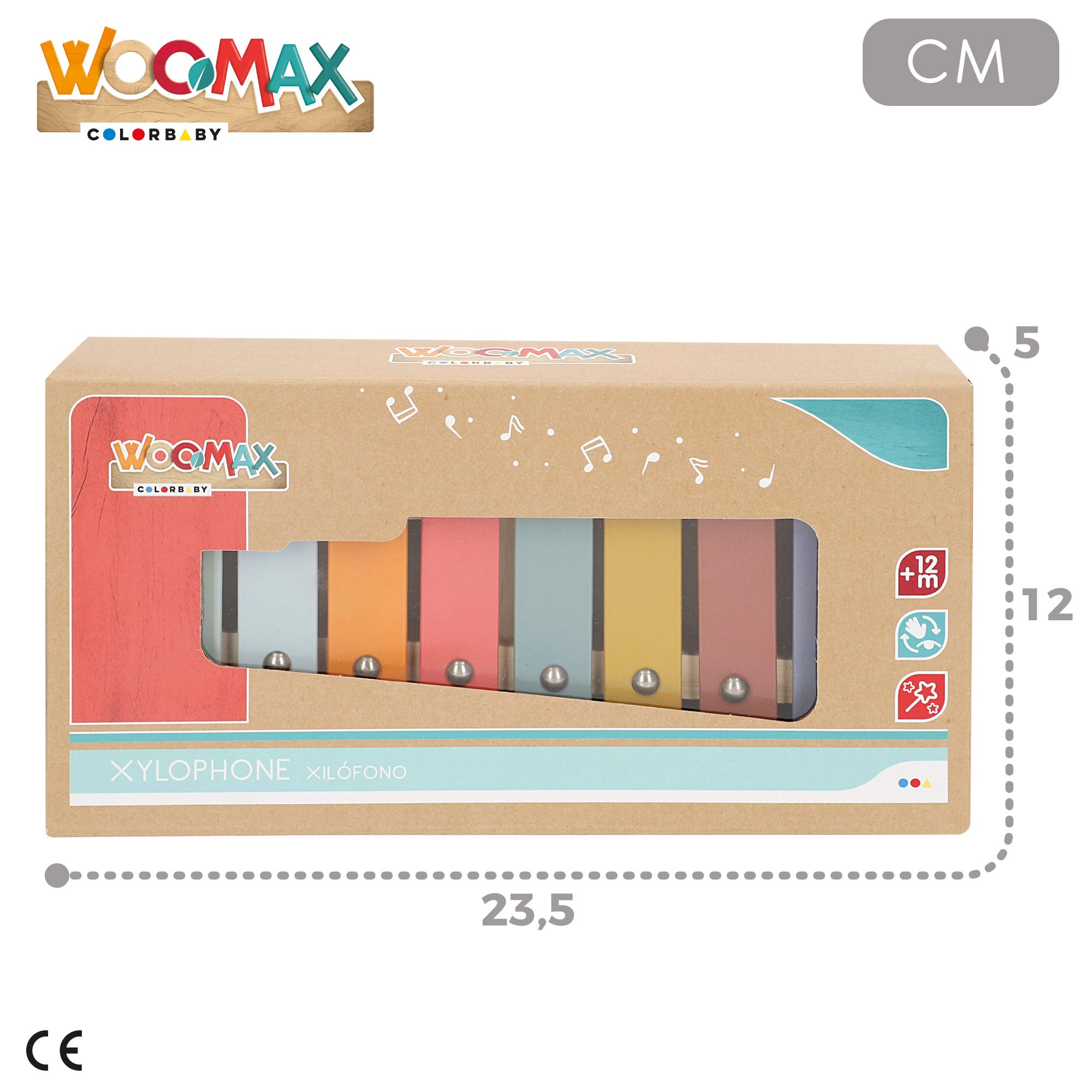 WOOMAX Xilófono de madera