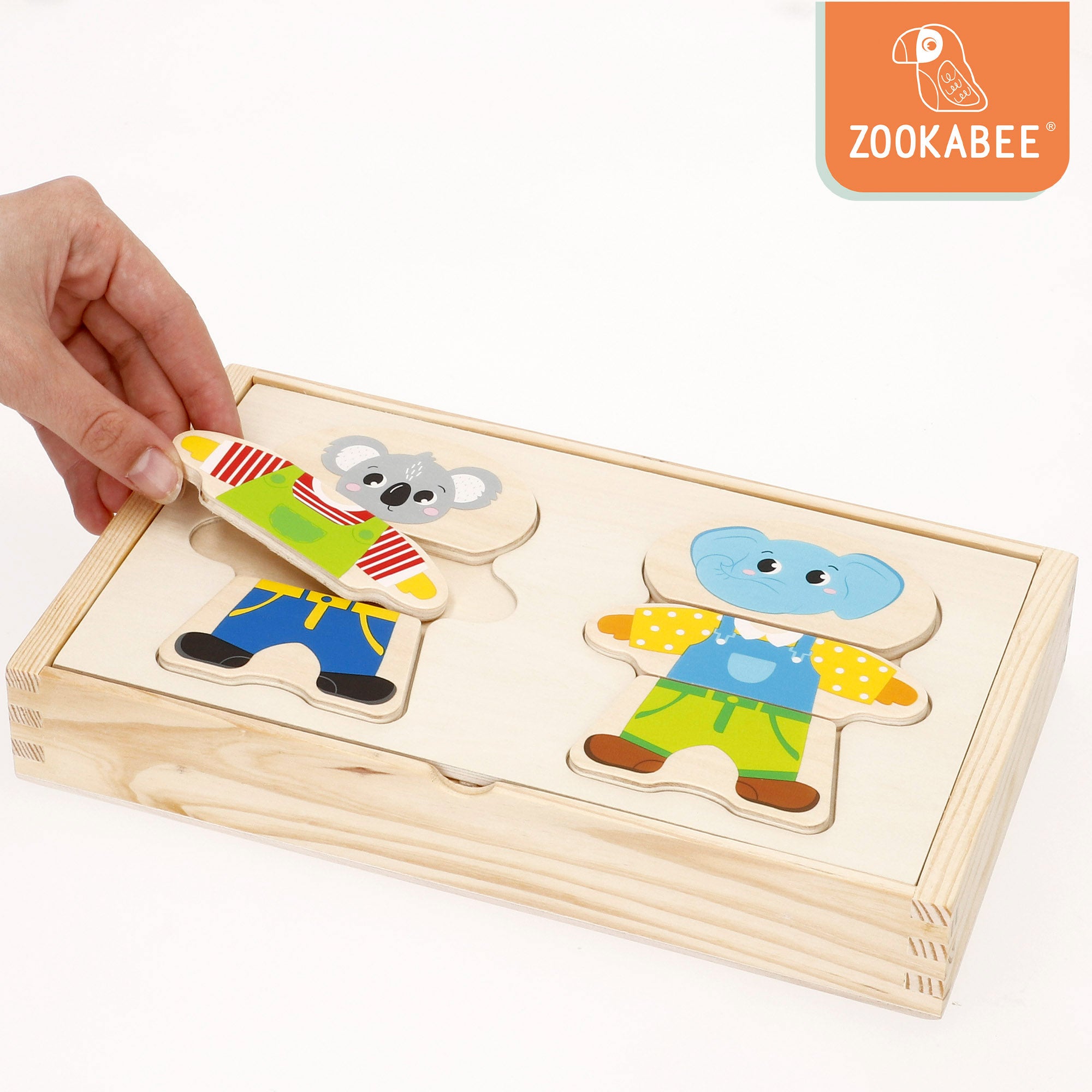 WOOMAX Zookabee Puzle madera animales partes combinables