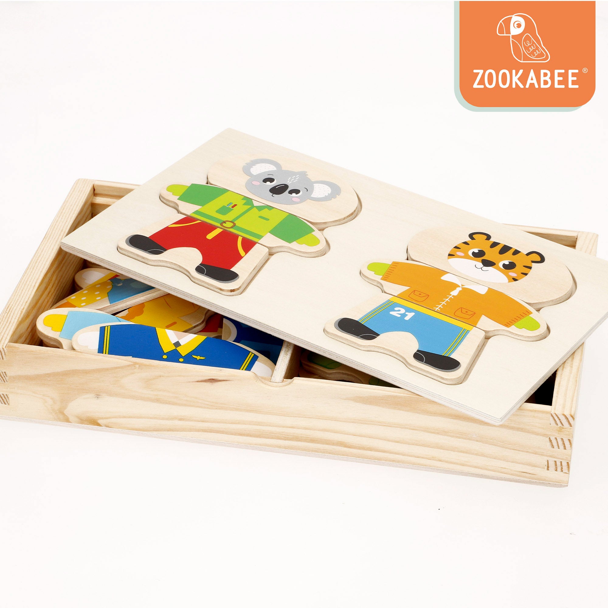 WOOMAX Zookabee Puzle madera animales partes combinables