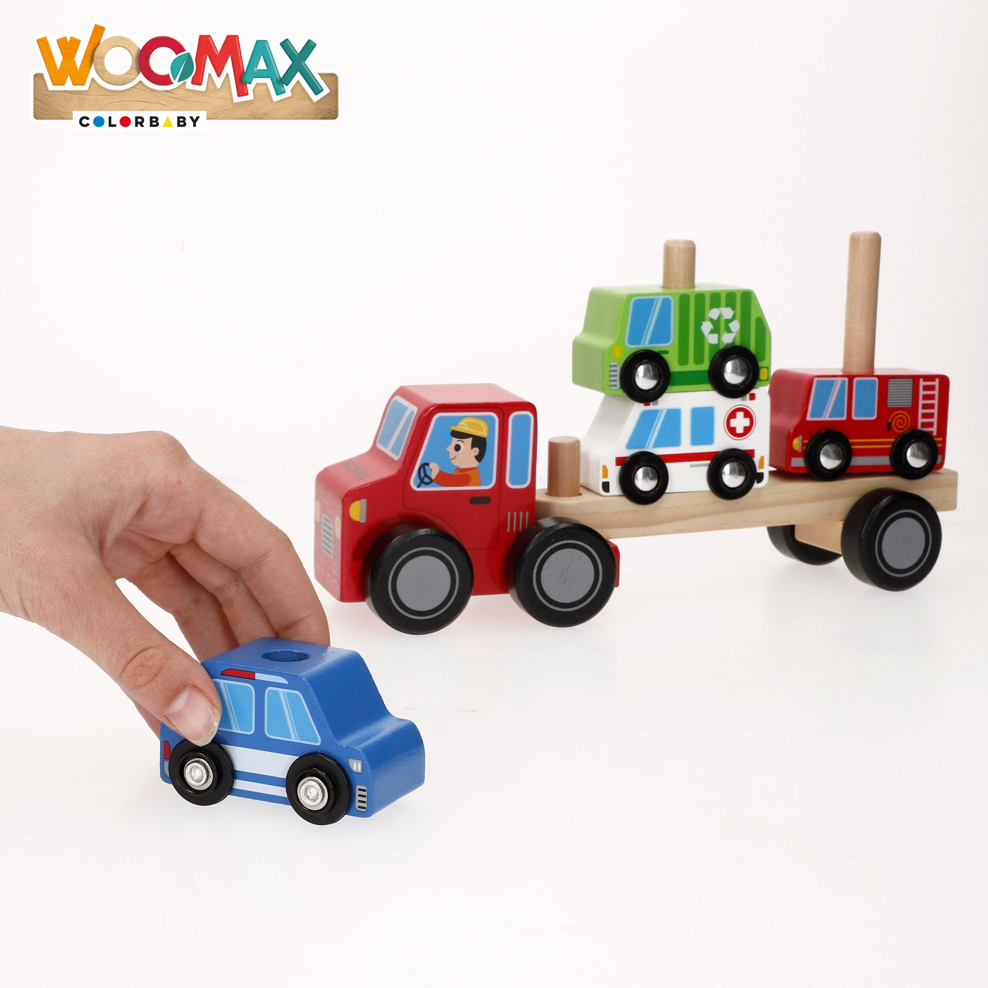 WOOMAX Camión de madera apilable
