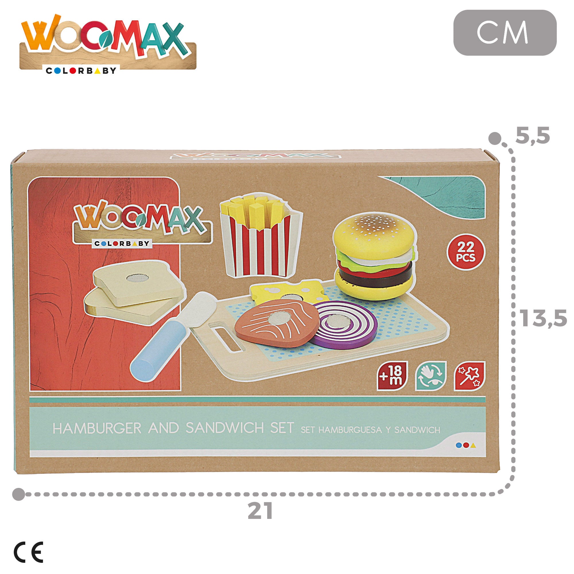 Conjunto de madeira WOOMAX para fast food