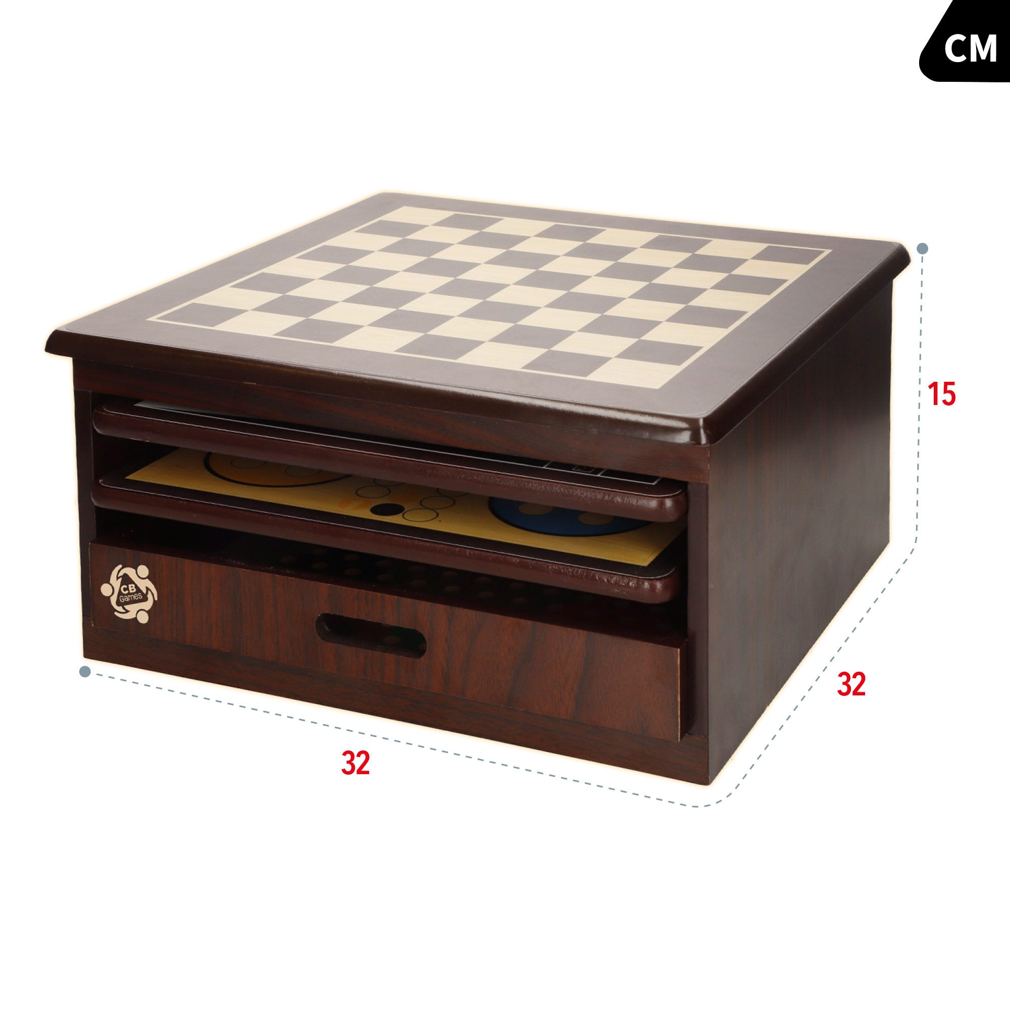 Set 10 juegos de mesa con caja organizadora madera CB Games