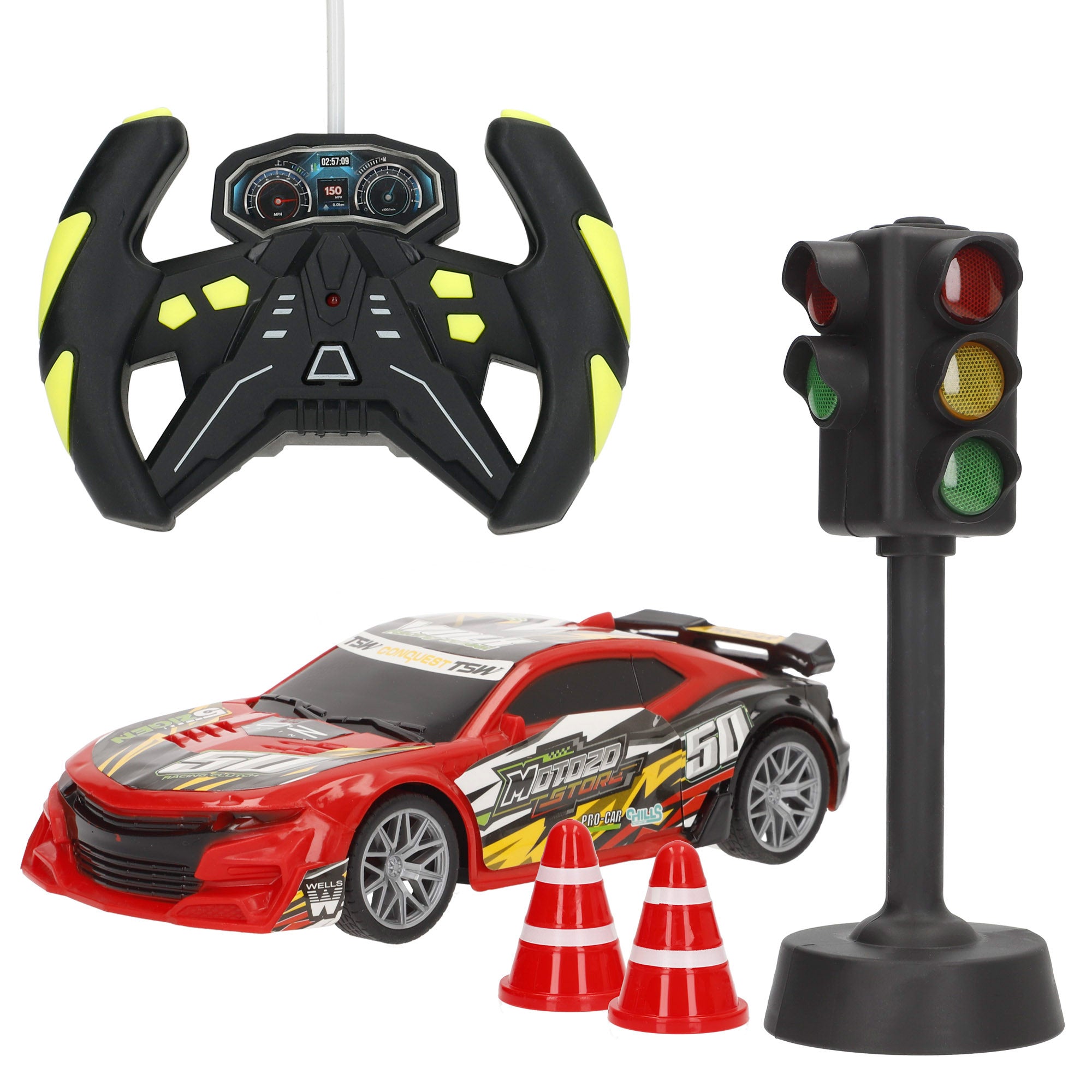 Coche teledirigido carreras con luz y sonido Speed & Go