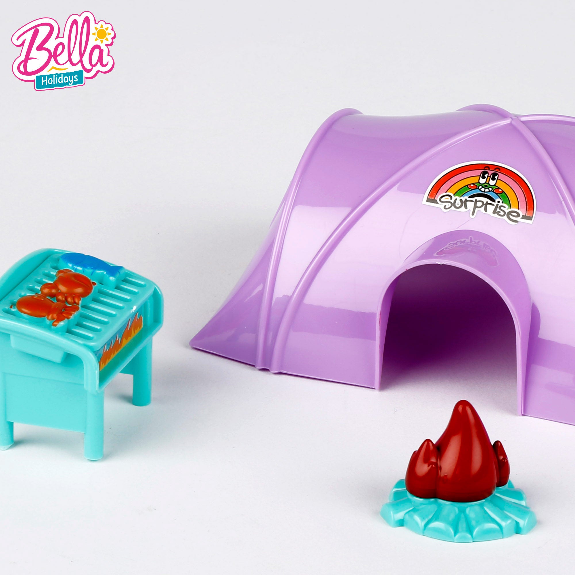 Muñeca con furgoneta camping y accesorios Bella