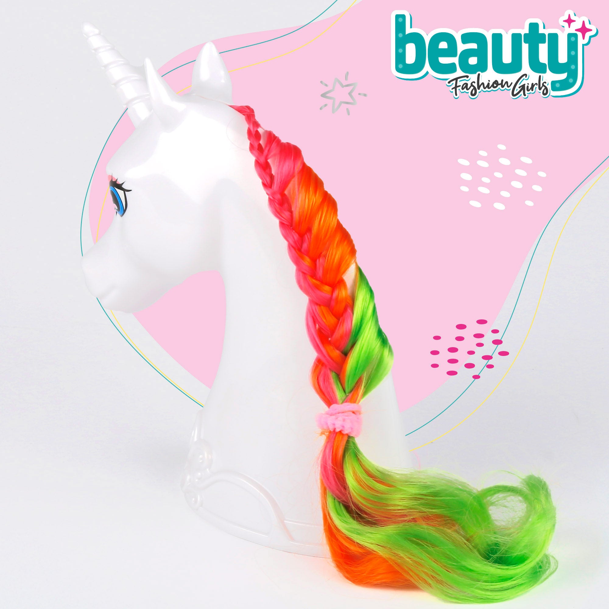 Busto unicornio 22 cm con accesorios Beauty