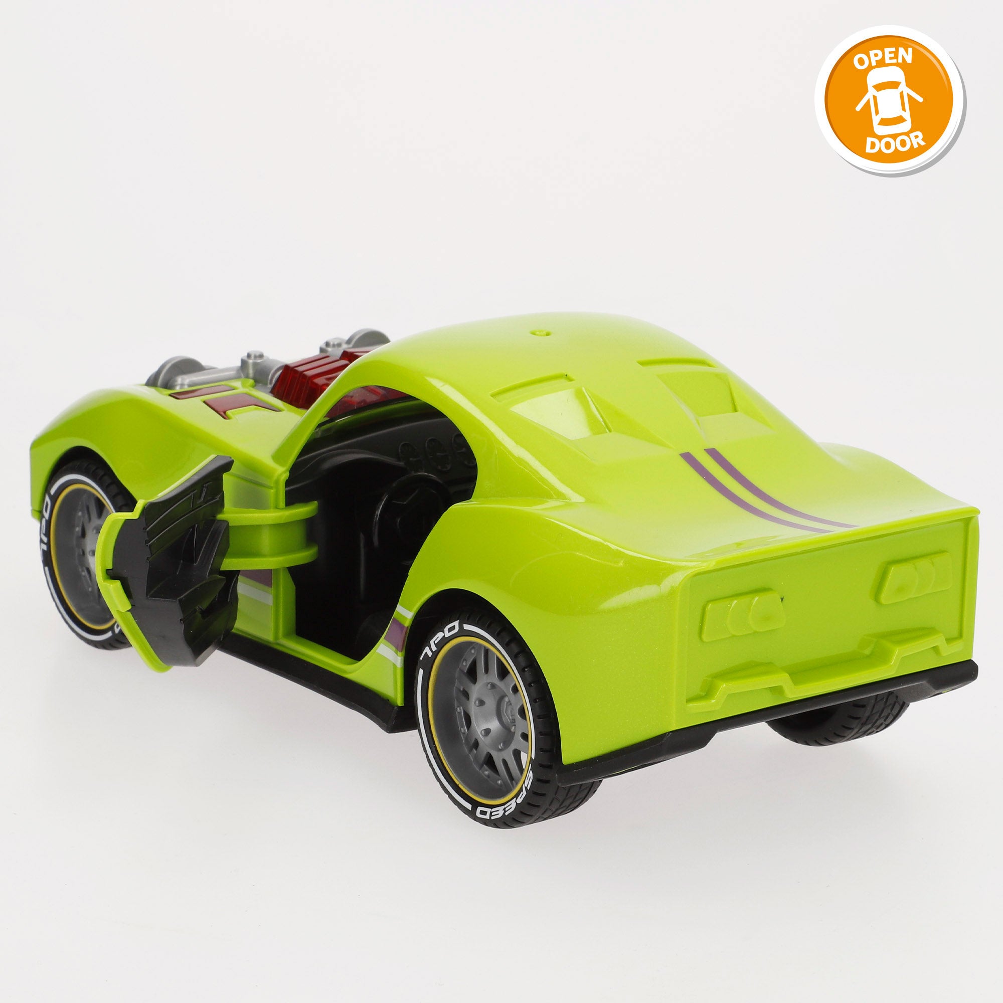 Carro de corrida de fricção Speed ​​​​&amp; Go à escala 1:14 com luz e som.