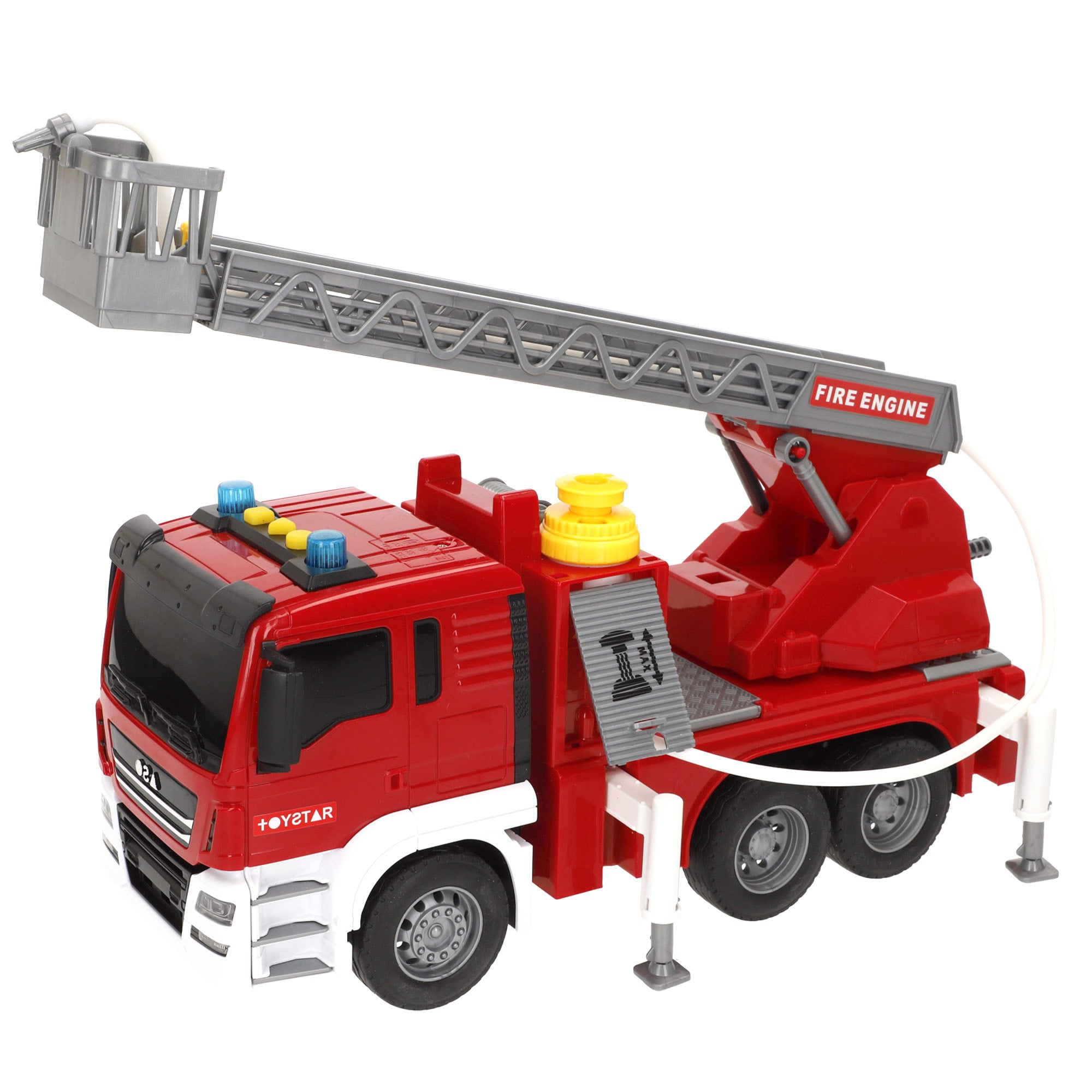 Camión bomberos juguete fricción con luz y sonido 1:10 Speed & Go