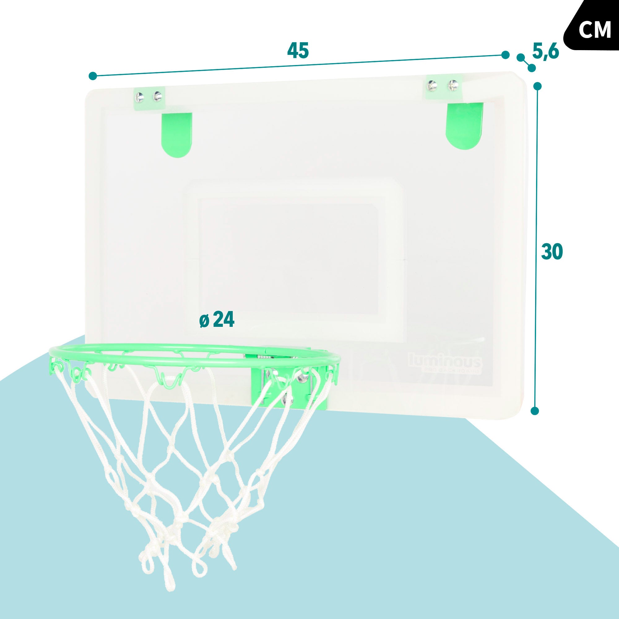 Canasta de baloncesto junior fluorescente CB Sports