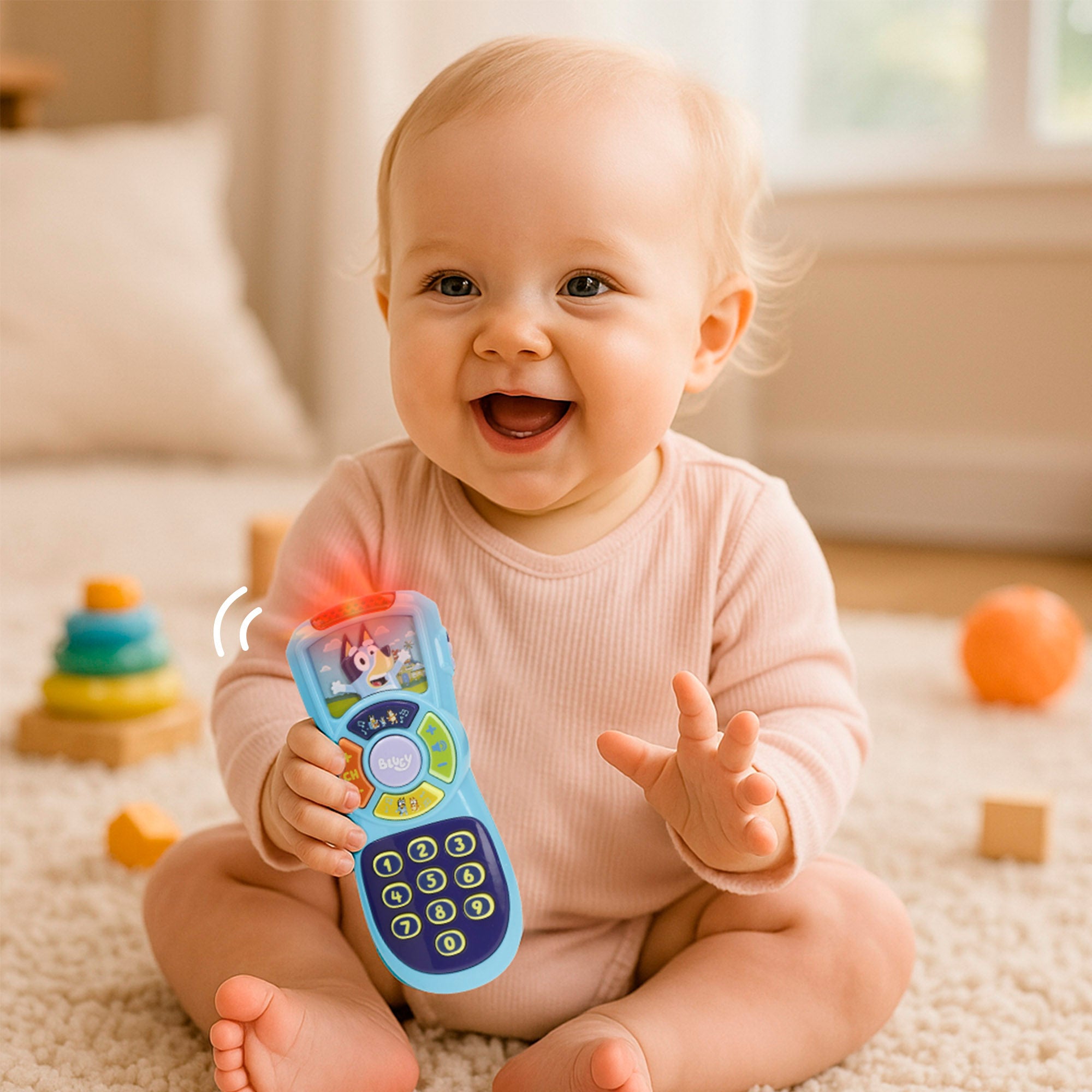 Bluey Set tablet y mando a distancia bebé con luz, sonidos y palabras en inglés