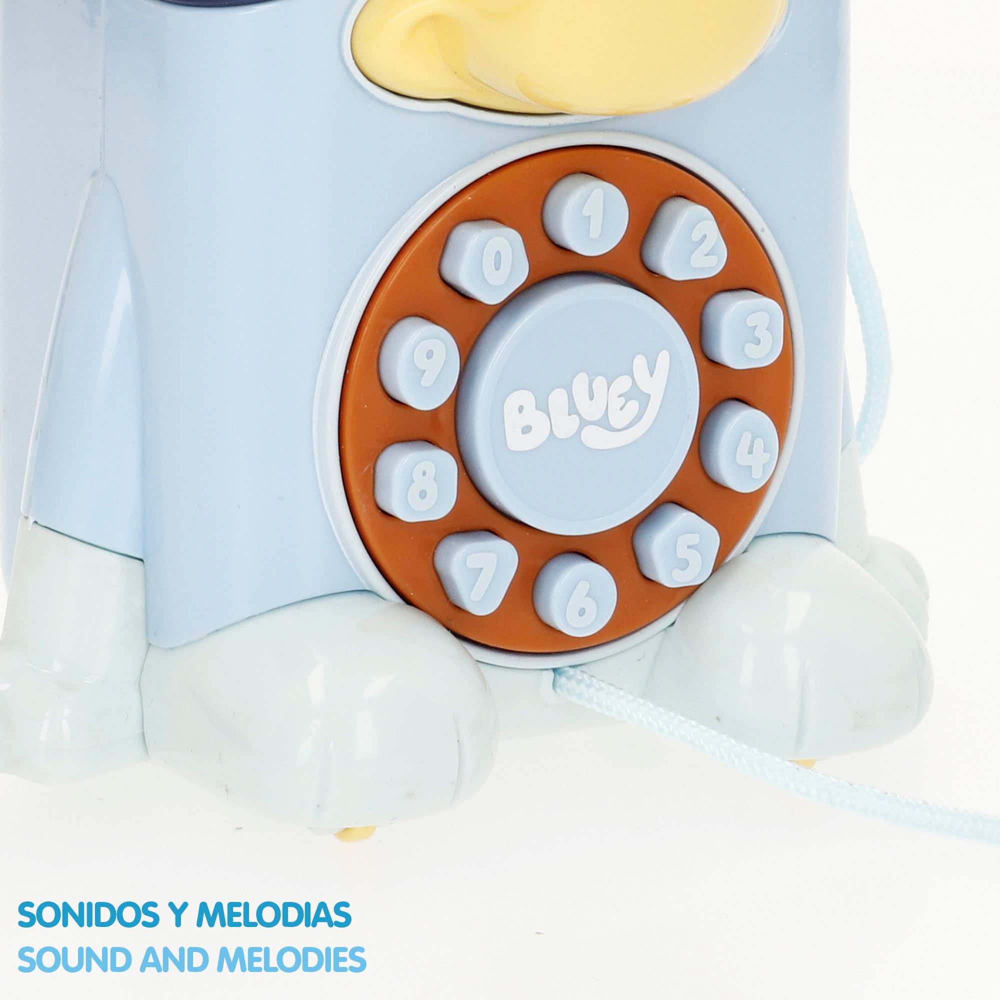 Bluey Teléfono interactivo de juguete con sonidos y melodías