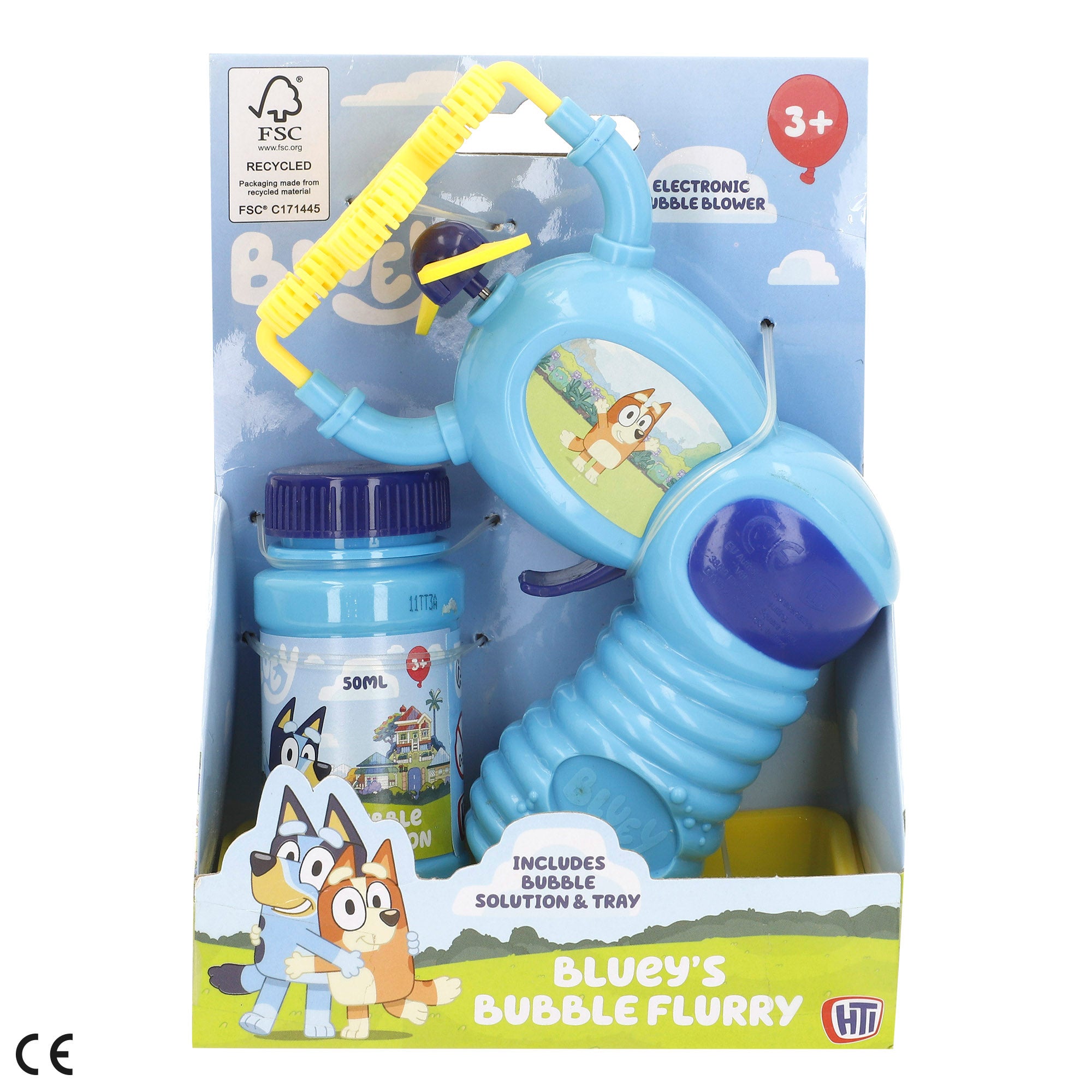 Bluey Pistola de pompas de jabón eléctrica 50 ml