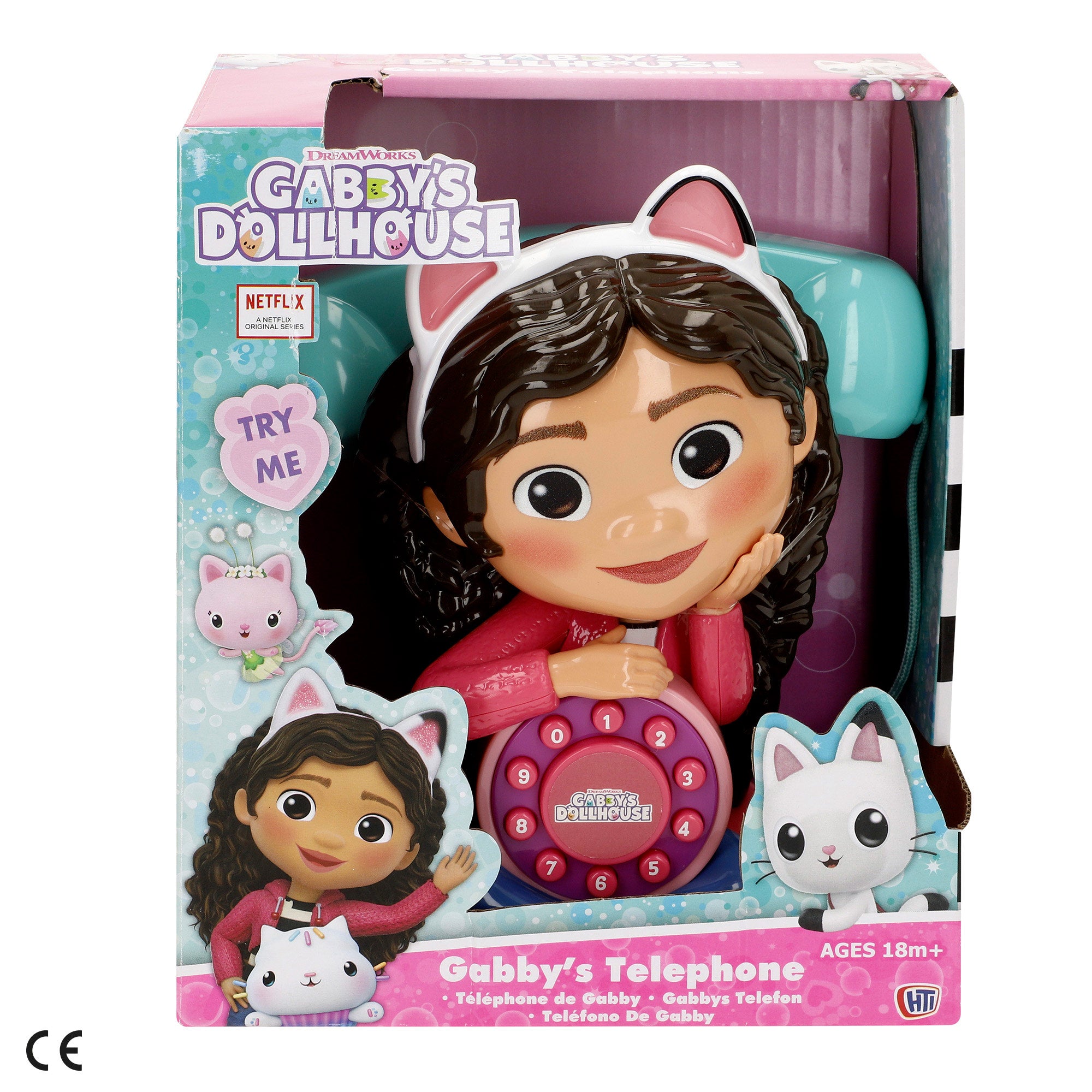 Gabby's Dollhouse Teléfono interactivo de juguete con sonidos y melodías