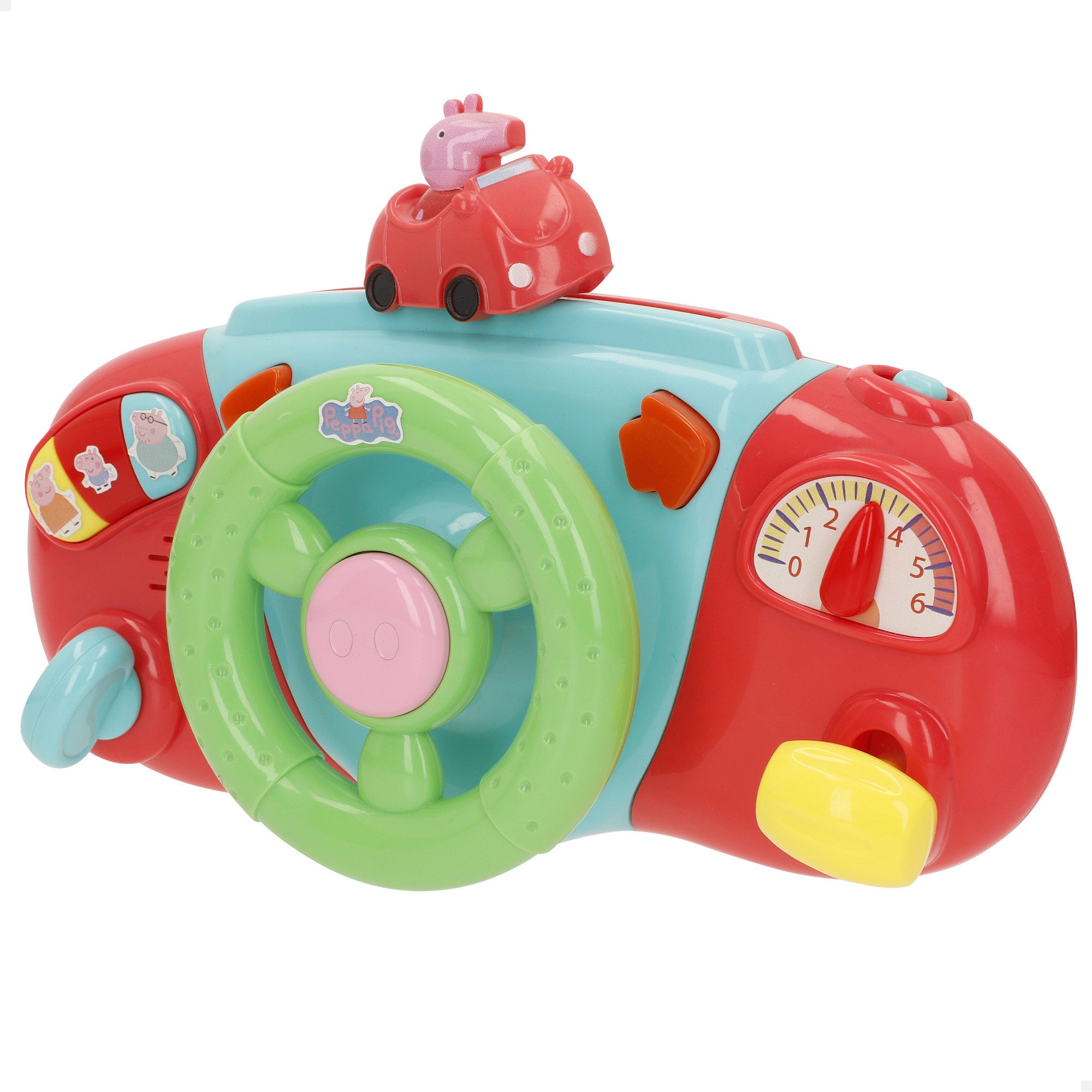 Peppa Pig Volante para carro de bebé con actividades
