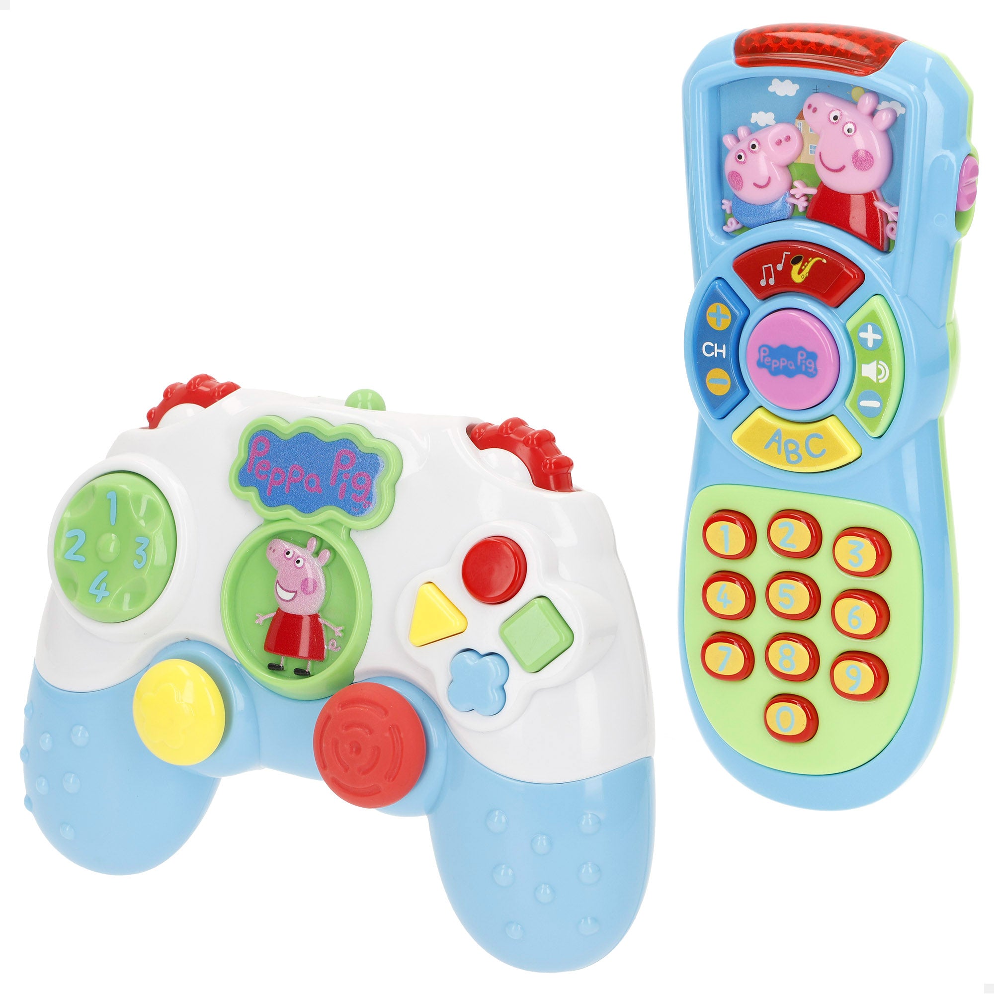 Peppa Pig Set mandos interactivos bebé con luz y sonido