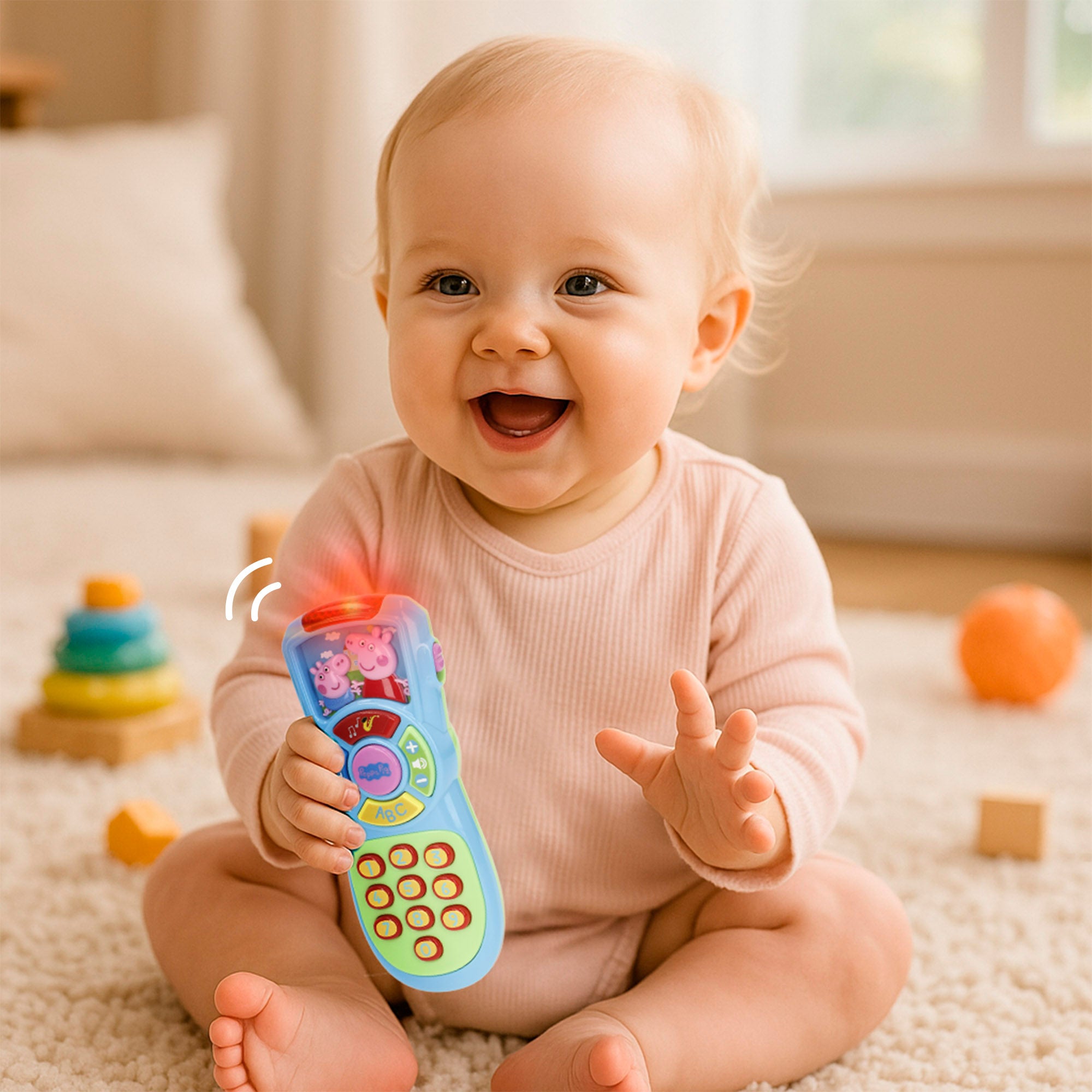 Peppa Pig Set mandos interactivos bebé con luz y sonido