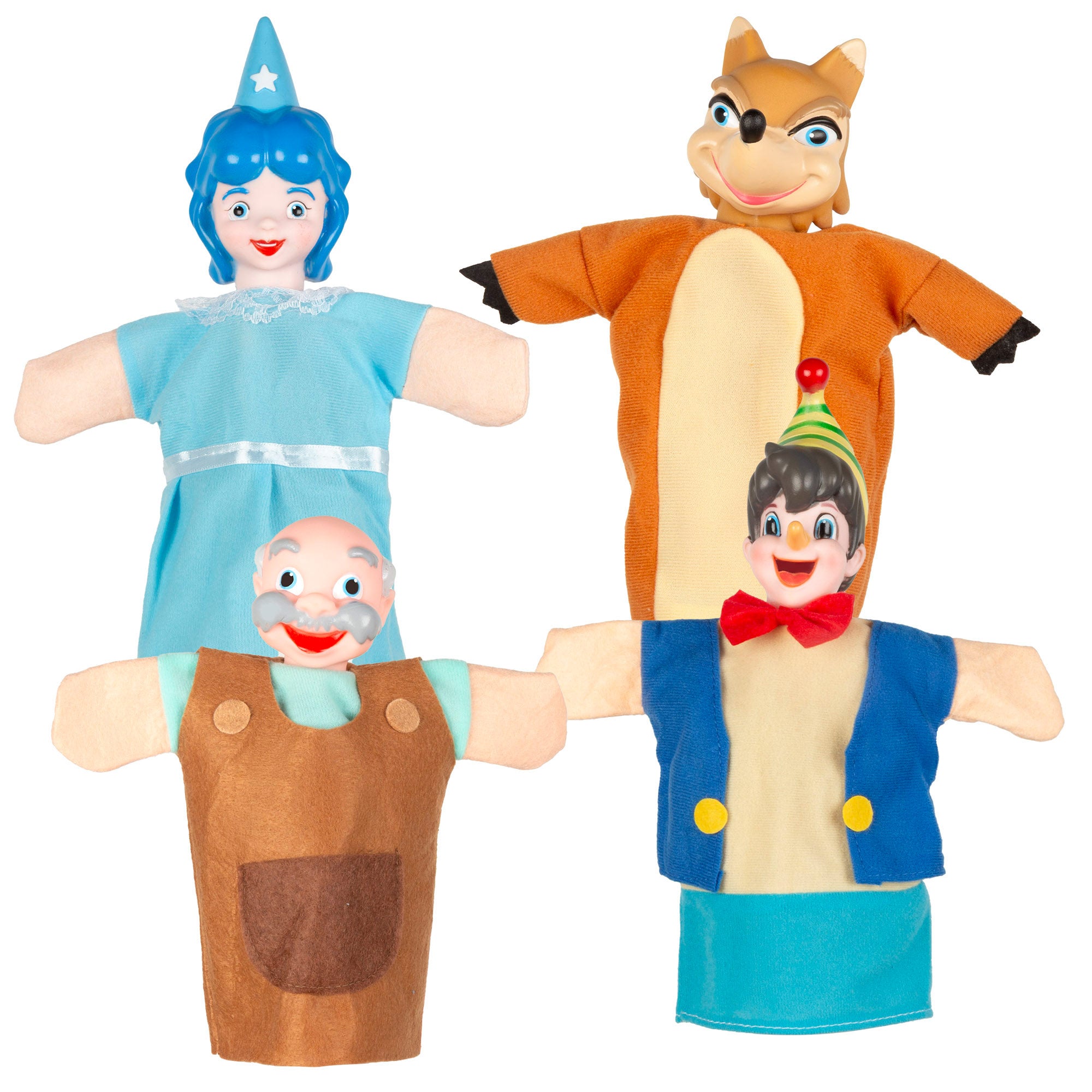 Set Marionetas Pinocho 25 cm Cucu Show