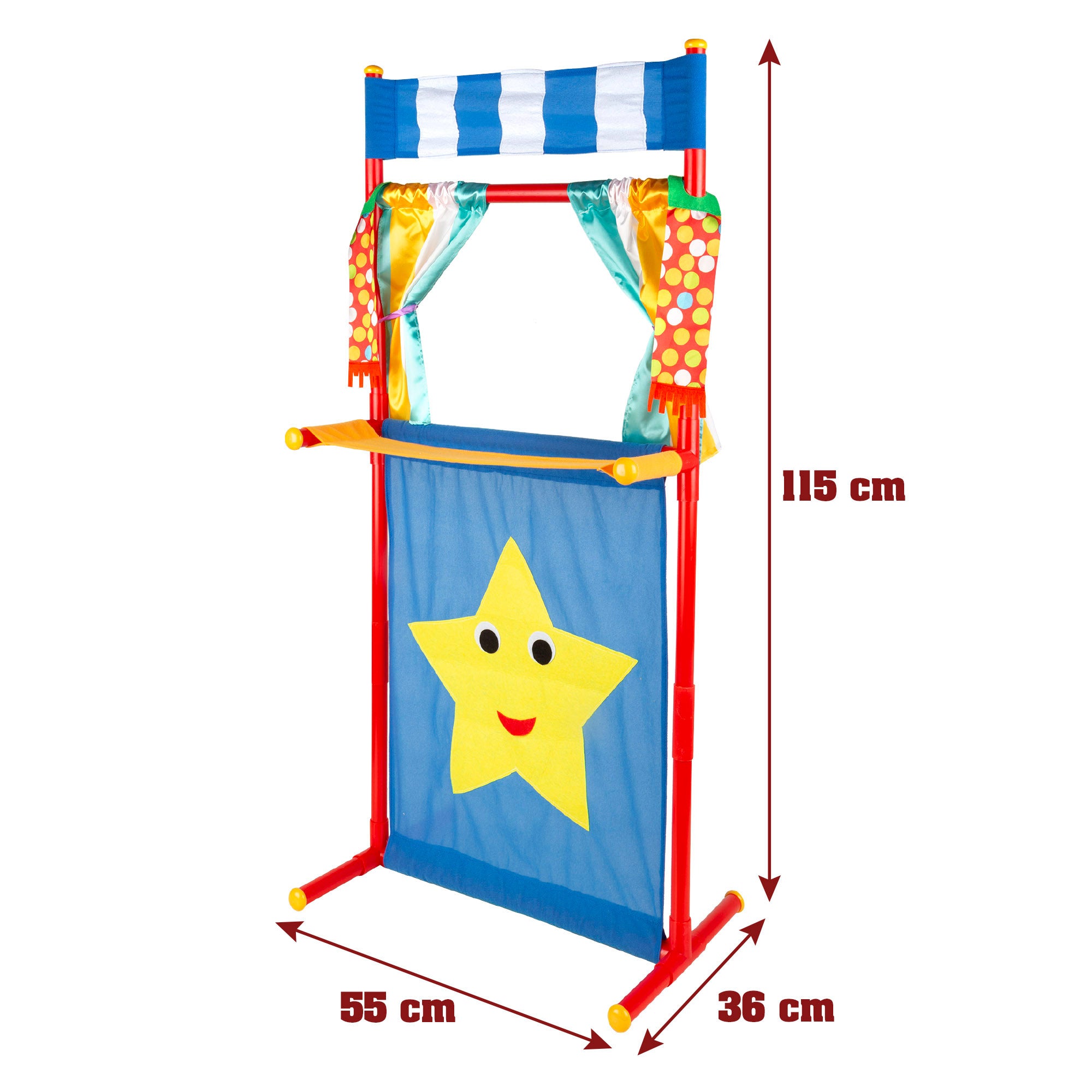 Set Teatro de marionetas Caperucita Roja 25 cm Cucu Show