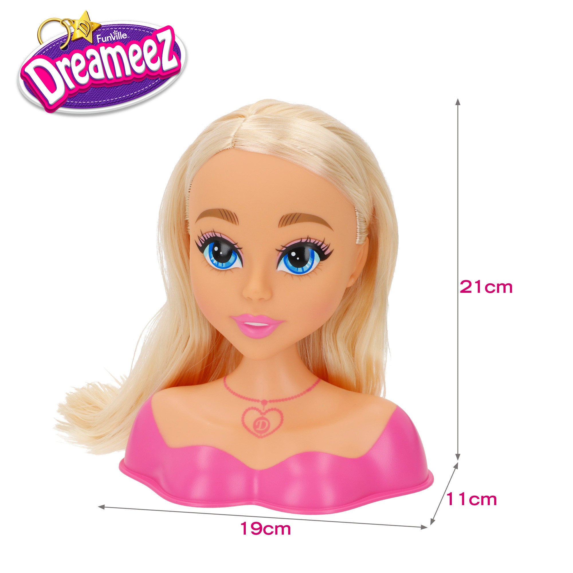 Cabeça de boneca Dreameez Styling Head com acessórios