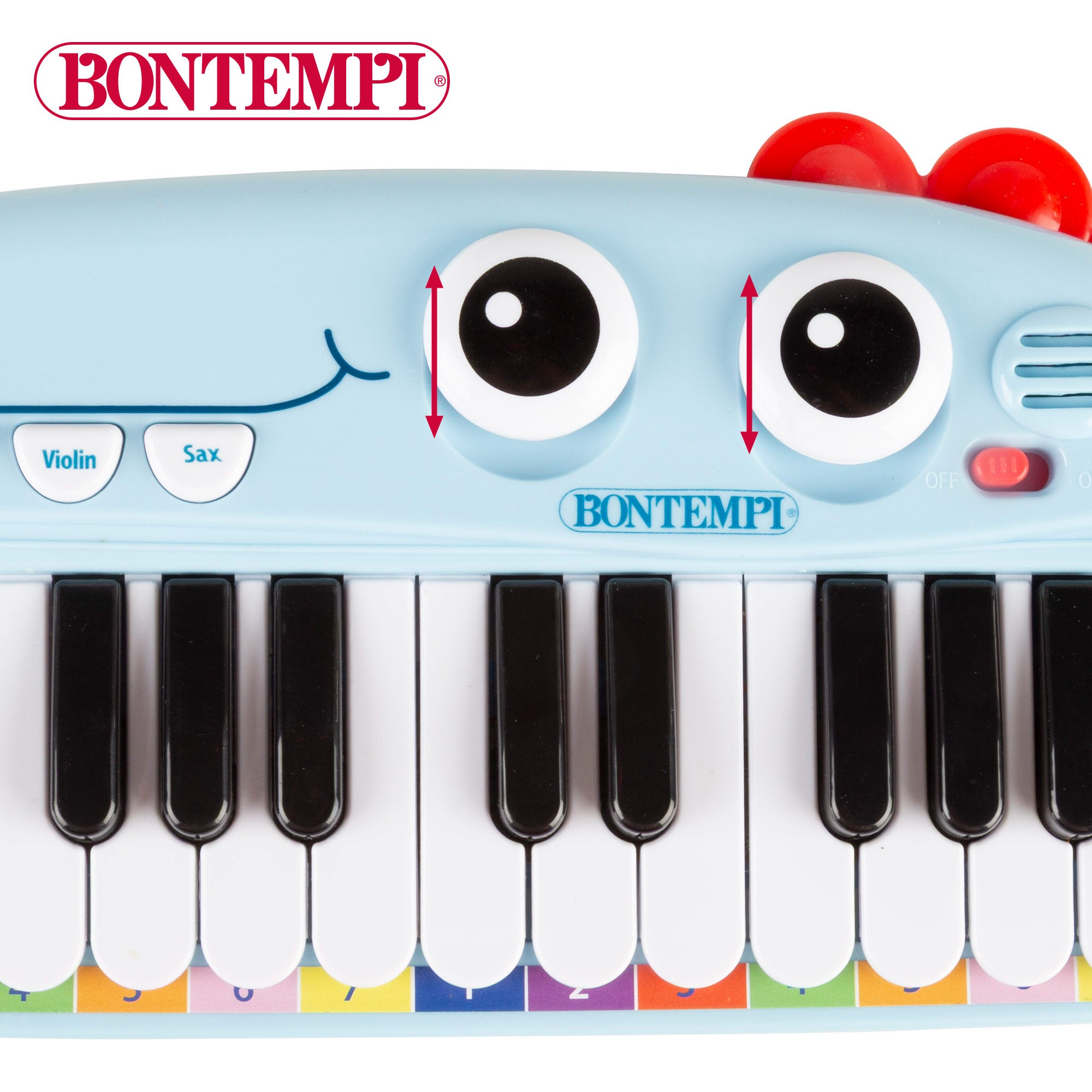 Piano infantil de juguete con luz y efectos de sonido 24 teclas Bontempi