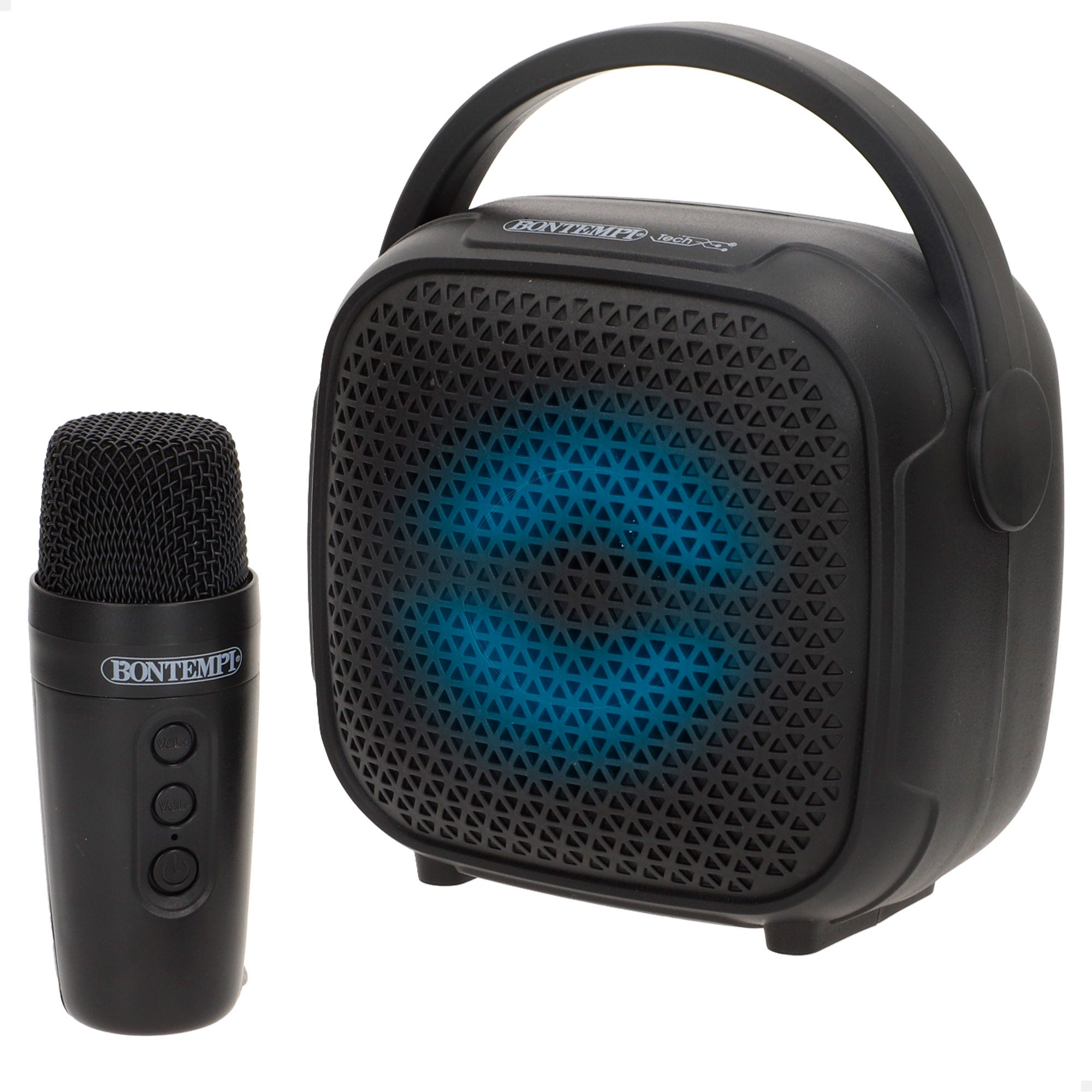 Altavoz mini inalámbrico con micrófono y luces RGB Bontempi