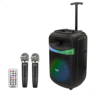 Altavoz inalámbrico maleta y 2 micrófonos Bontempi
