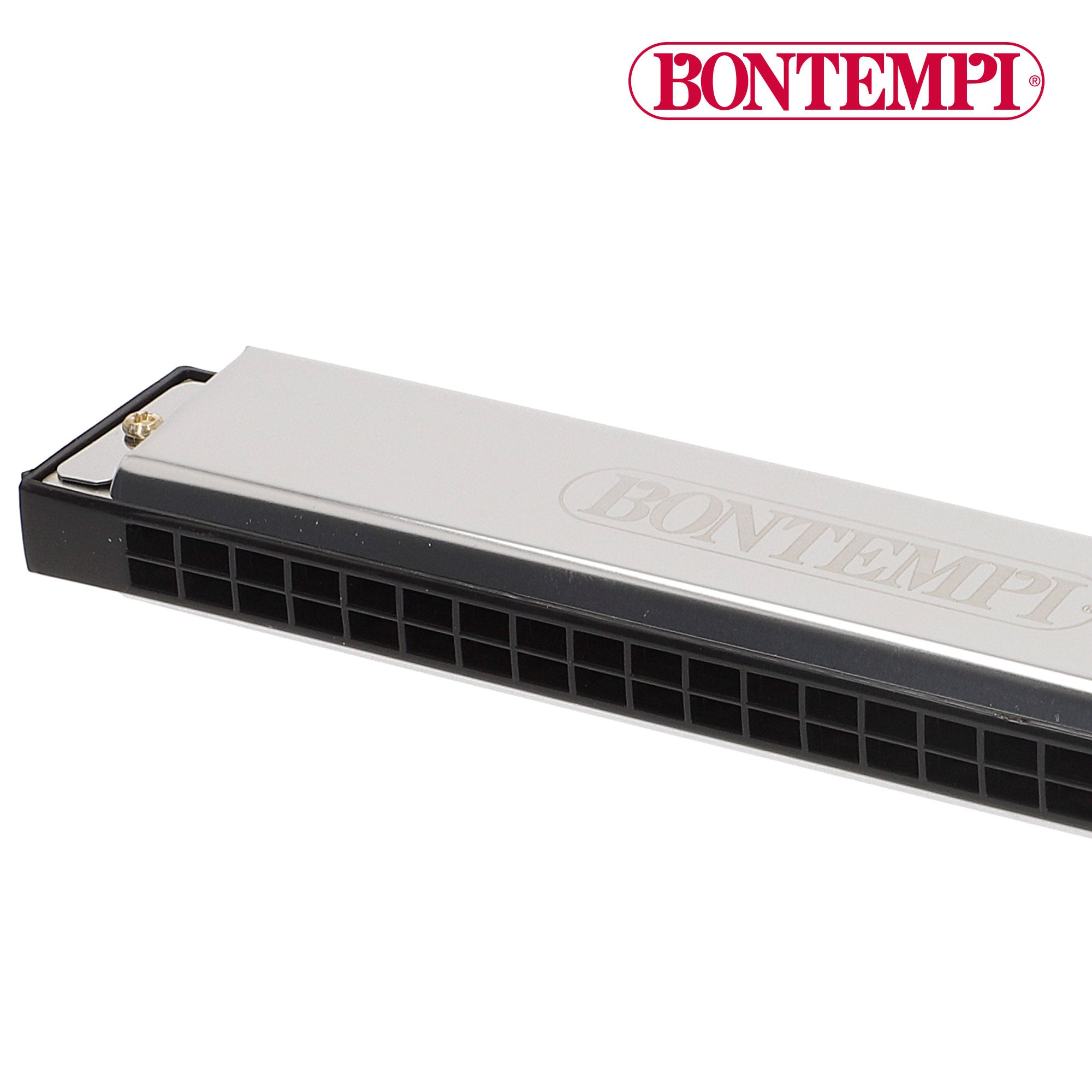 Armónica metálica con 24 notas y estuche protector Bontempi
