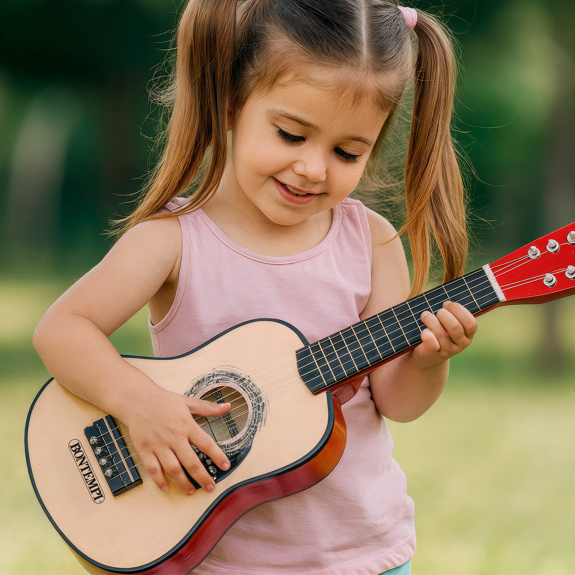 Guitarra juguete clásica de madera 55 cm con correa Bontempi