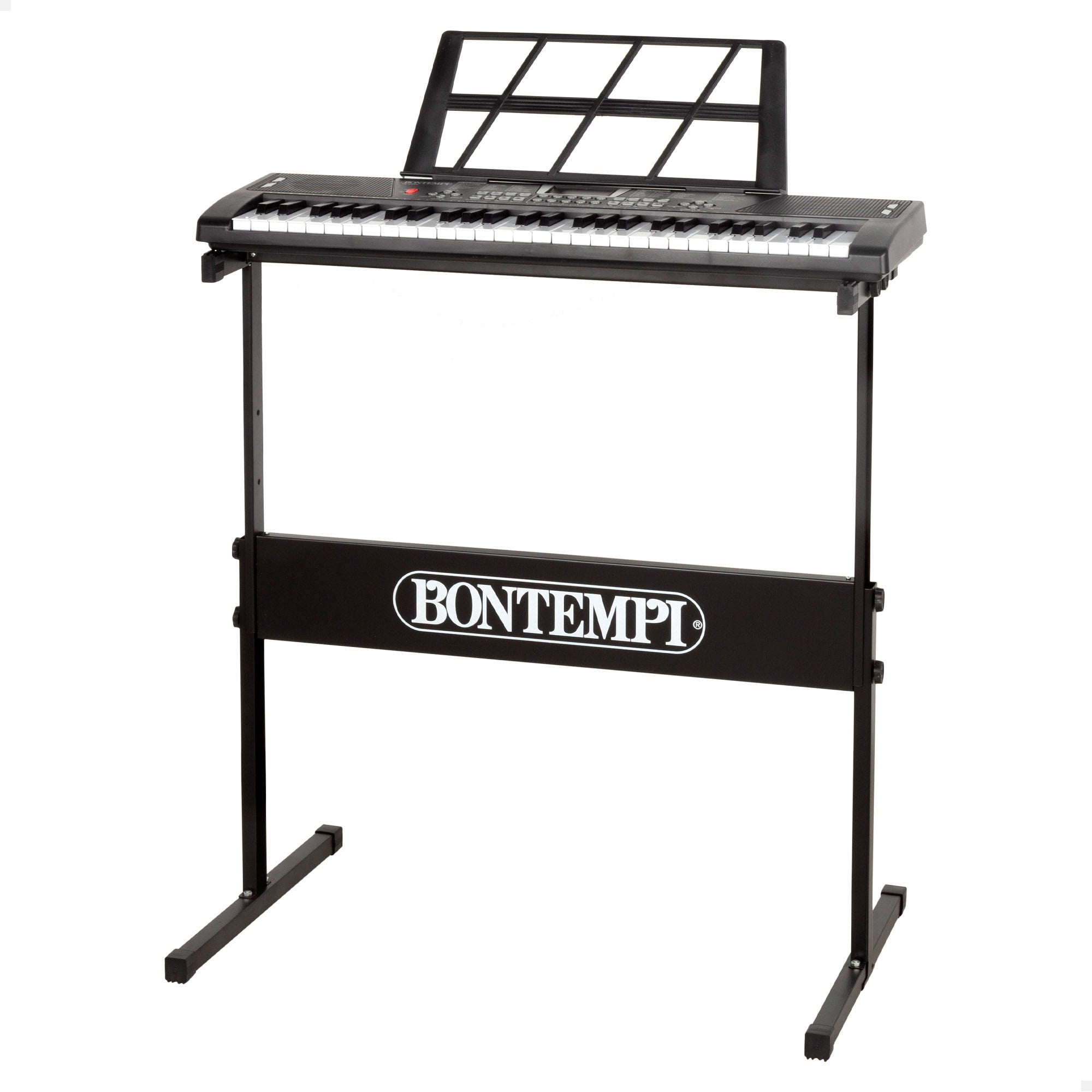 Teclado digital con atril y patas 54 teclas Bontempi