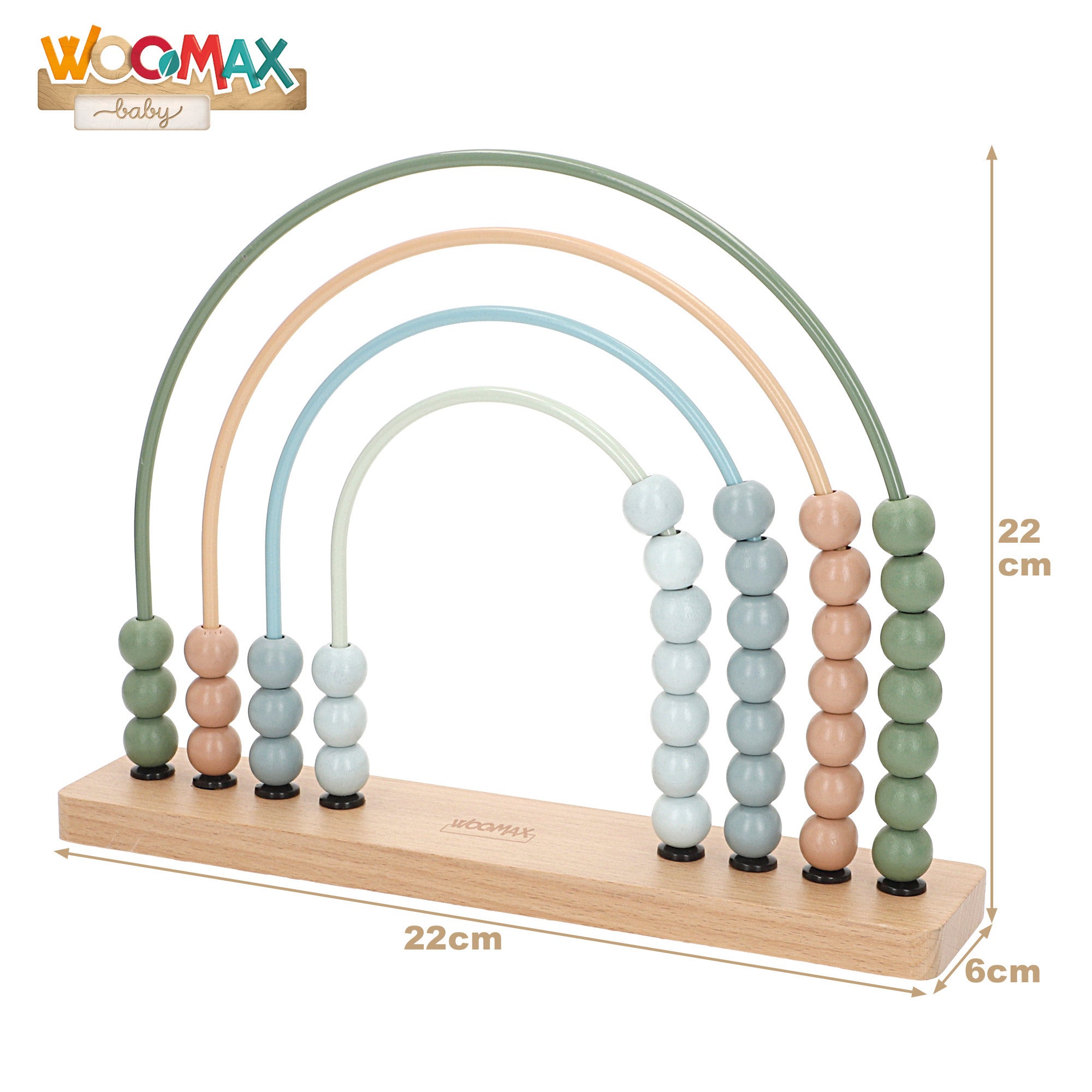 WOOMAX Set 3 juegos madera bebé