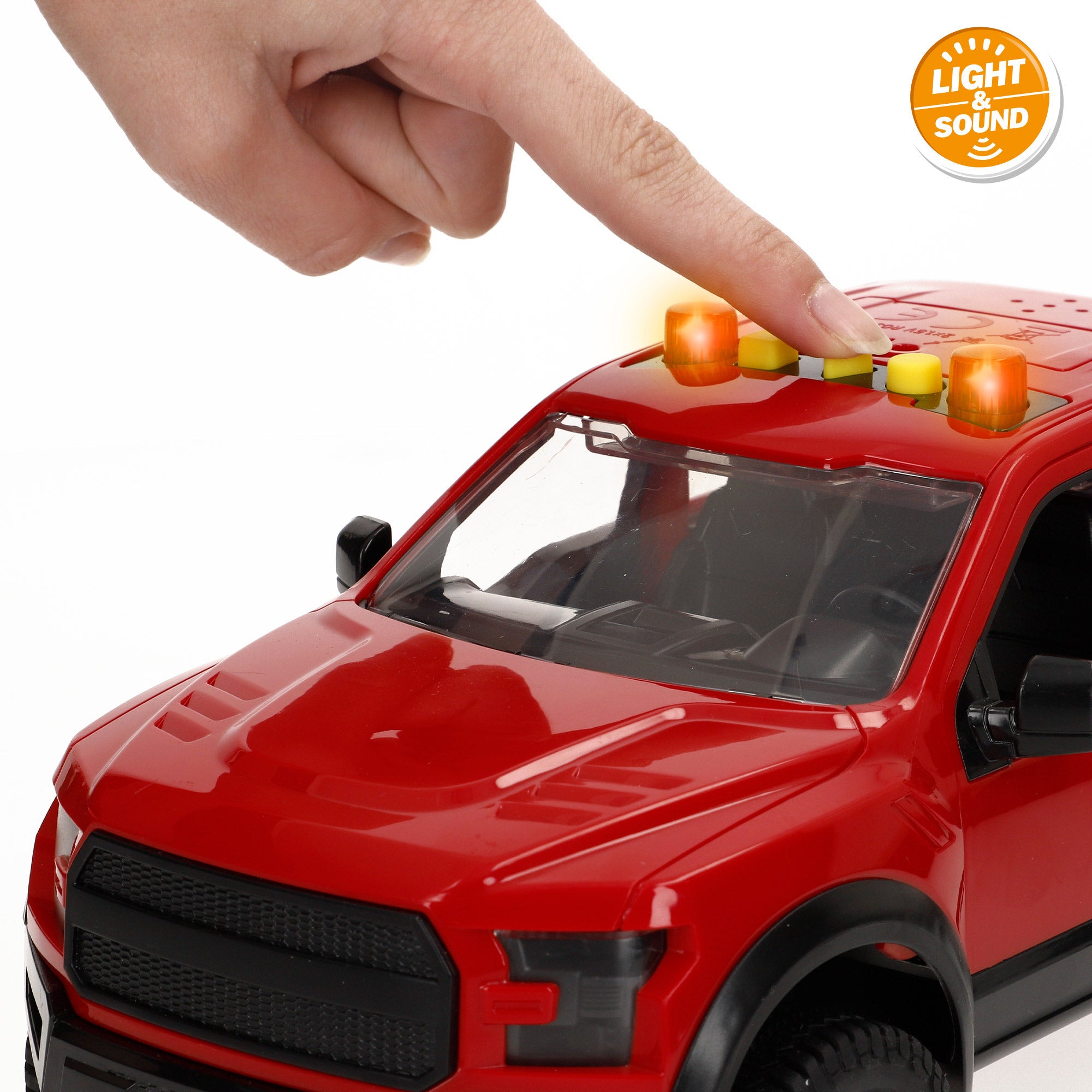 Coche pick up fricción con moto luz y sonido Speed & Go