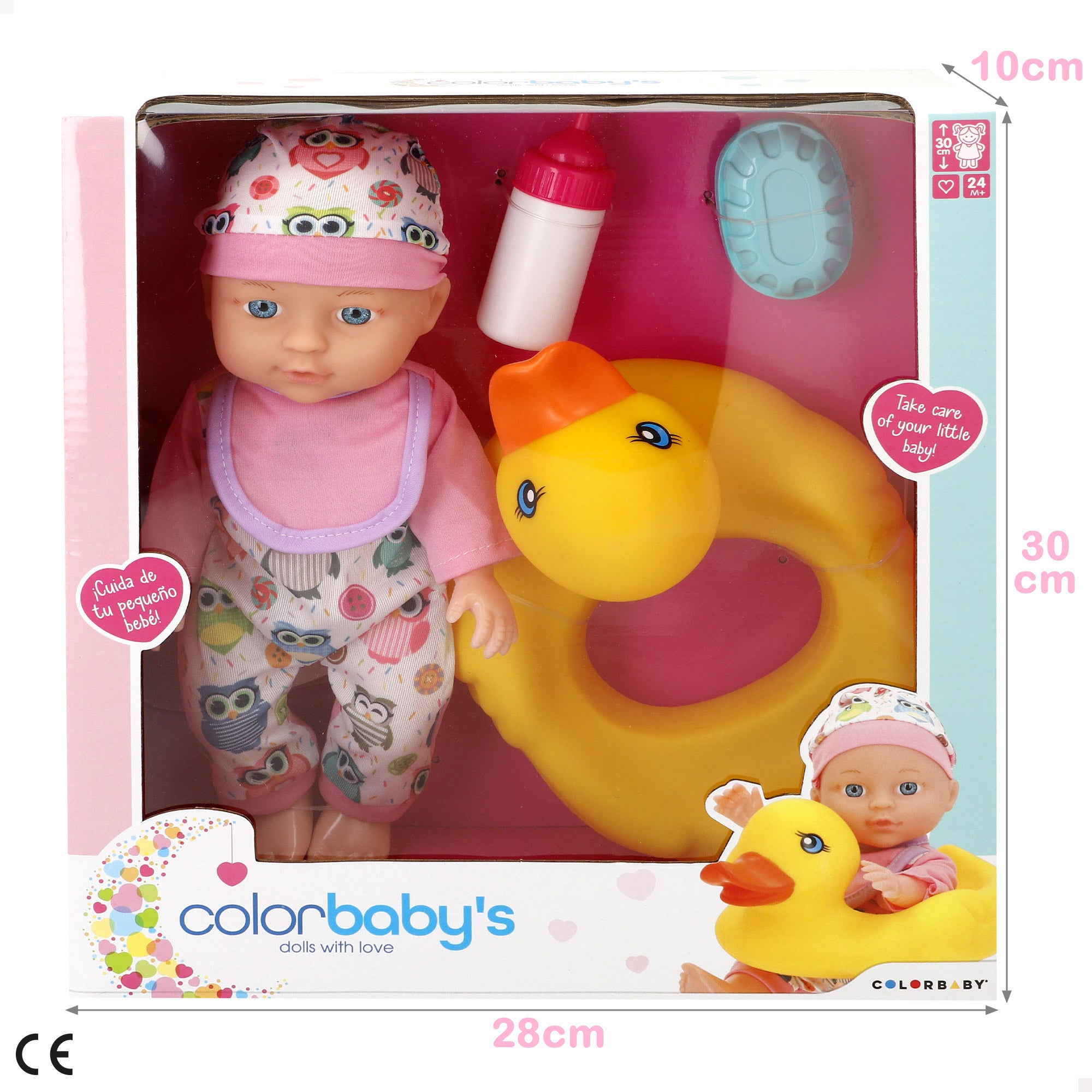 Muñeco bebé 30 cm Colorbaby's
