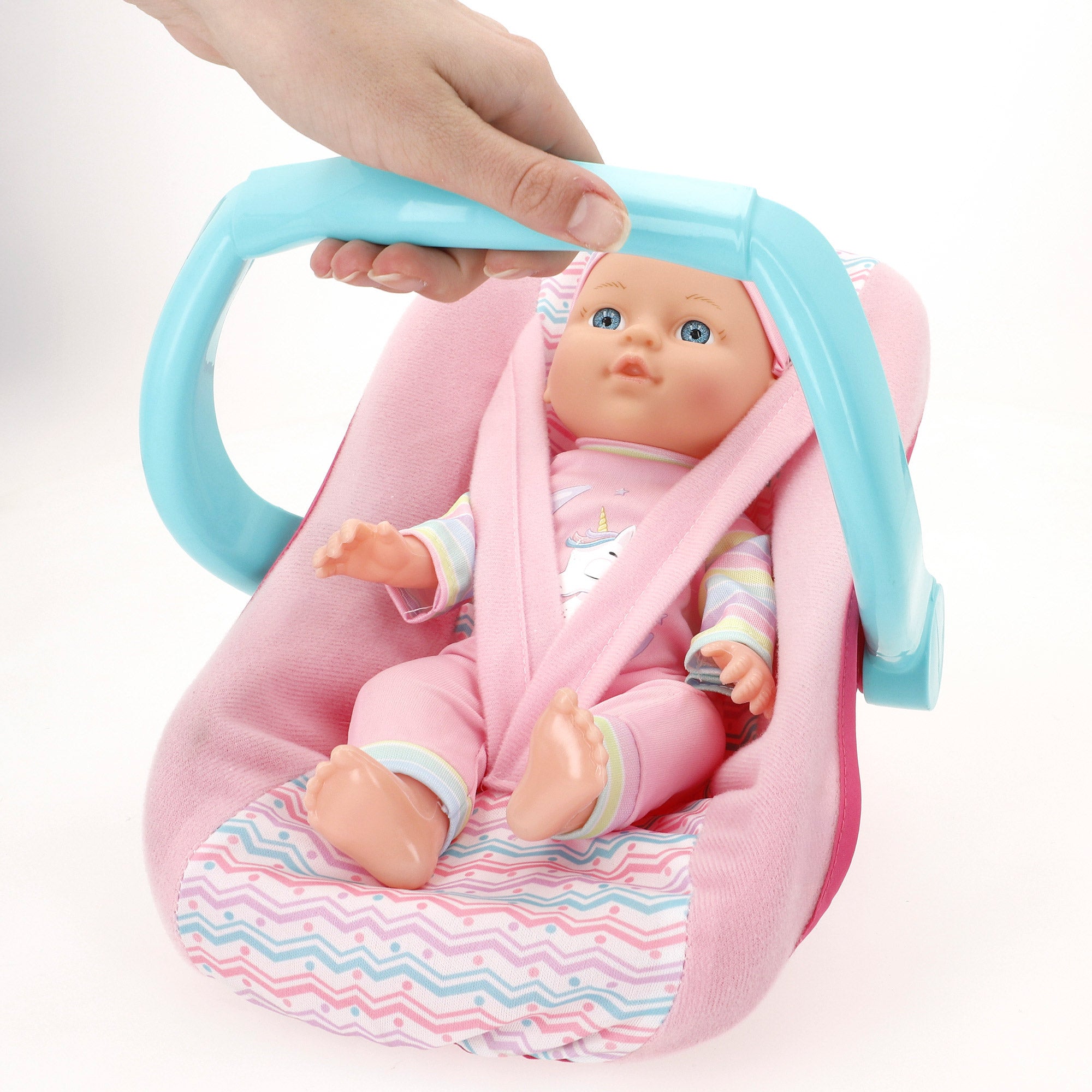 Muñeco bebé 30 cm con sillita y accesorios Colorbaby's