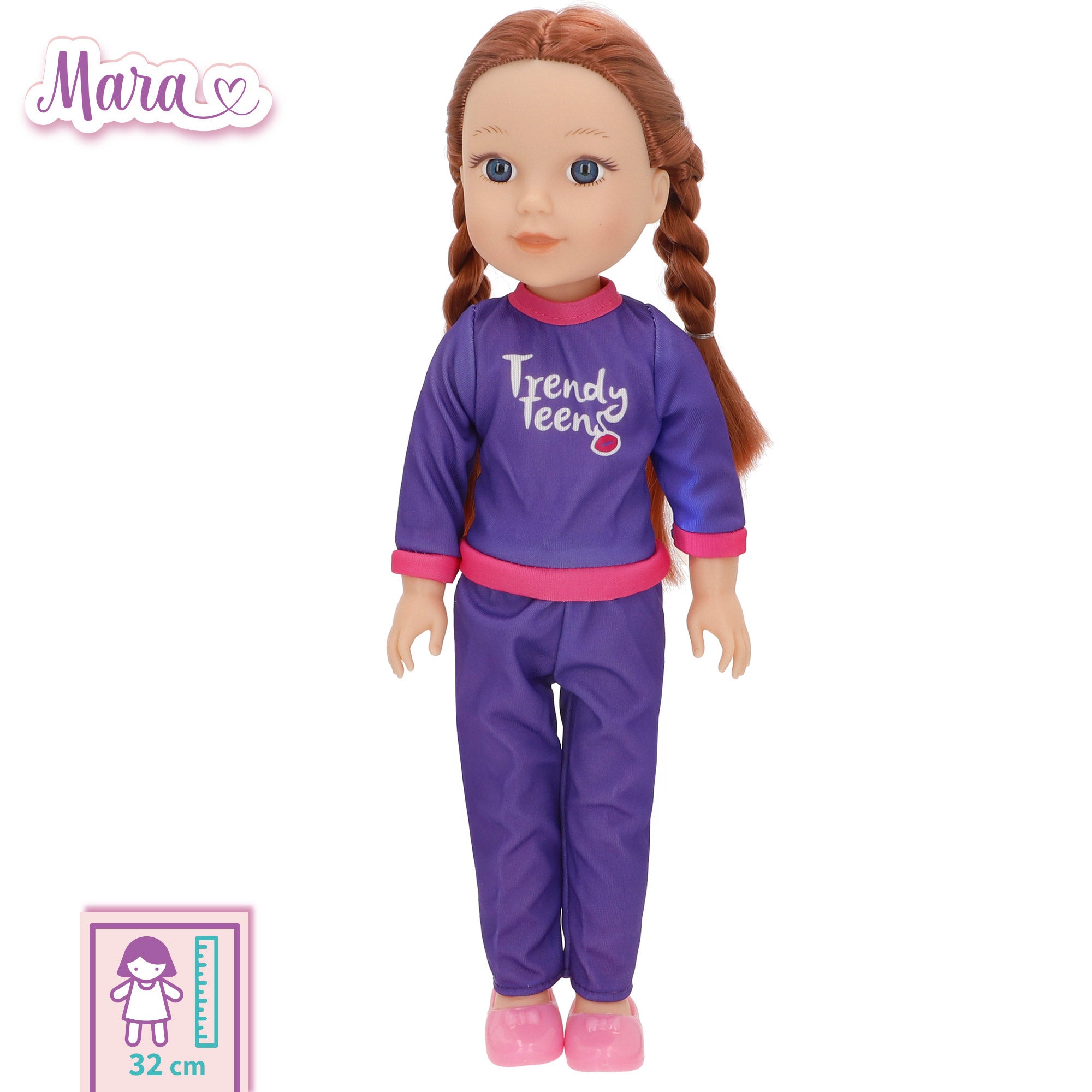 Boneca desportiva articulada Mara de 36 cm