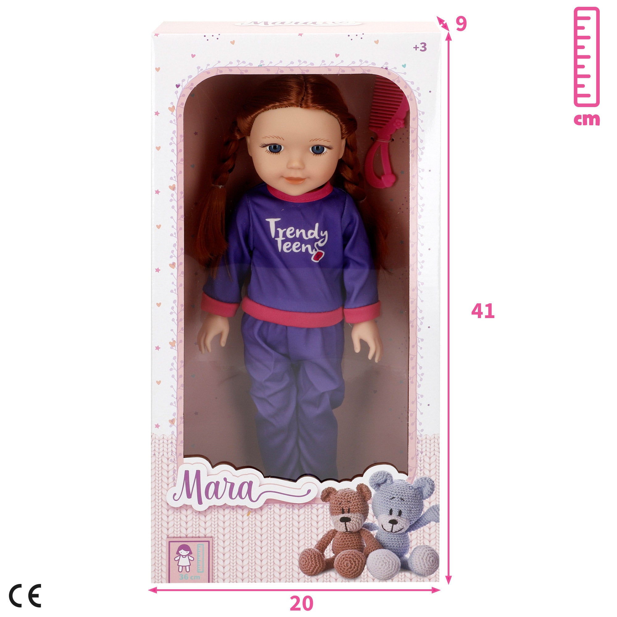 Boneca desportiva articulada Mara de 36 cm