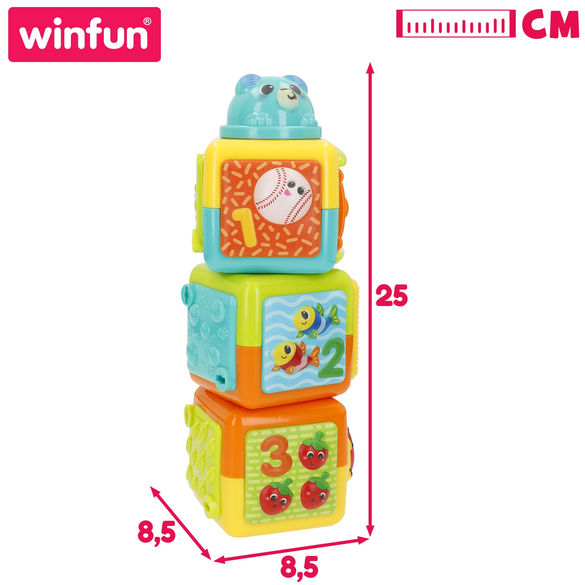 Winfun Cubos apilables de animales