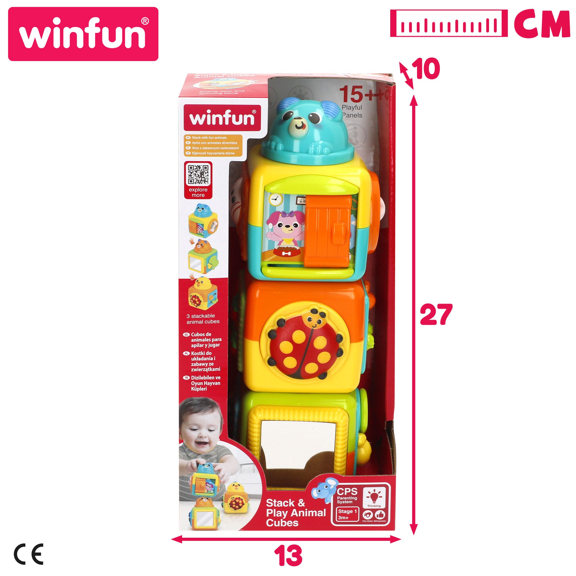 Winfun Cubos apilables de animales