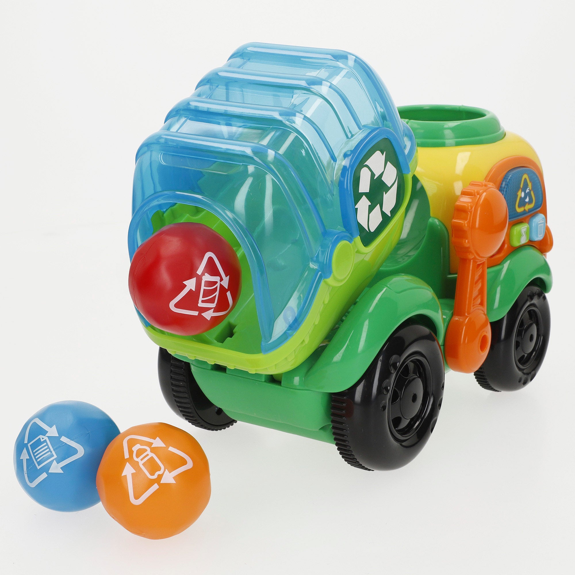 Winfun Camión reciclaje de arrastre con luces, frases y sonidos