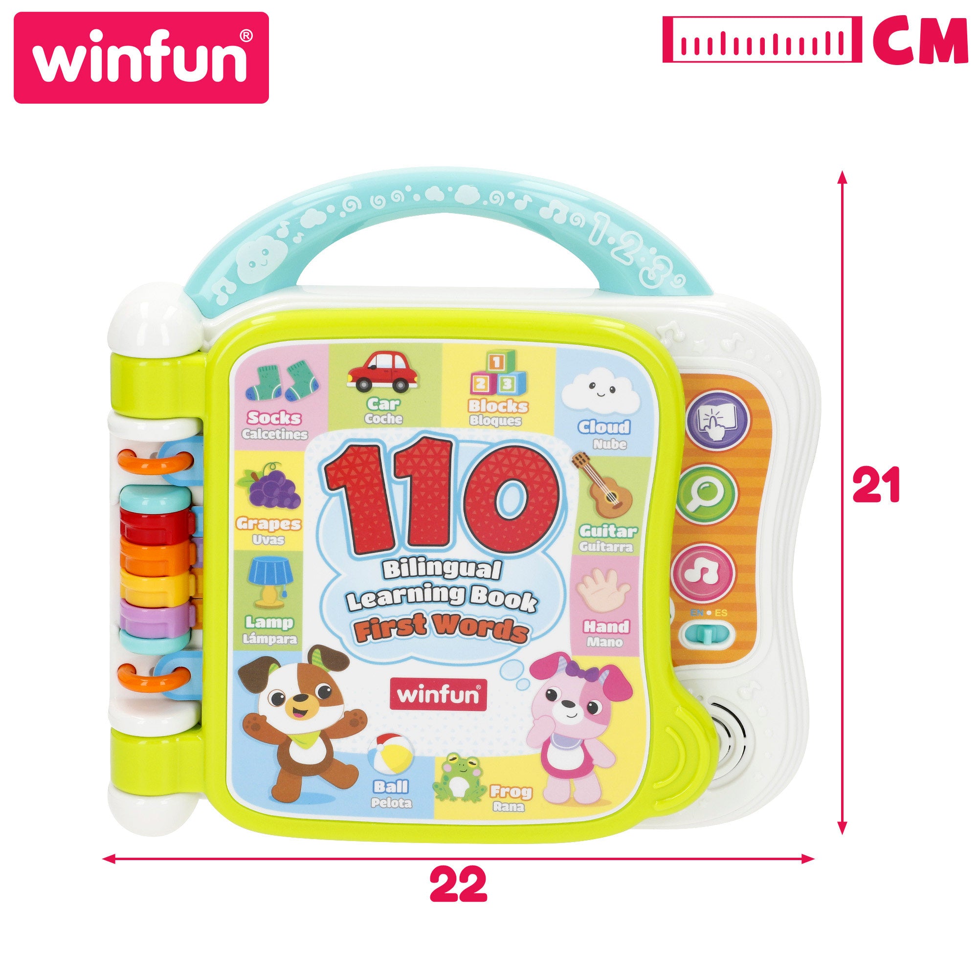 Winfun Libro aprendizaje primeras palabras español e inglés
