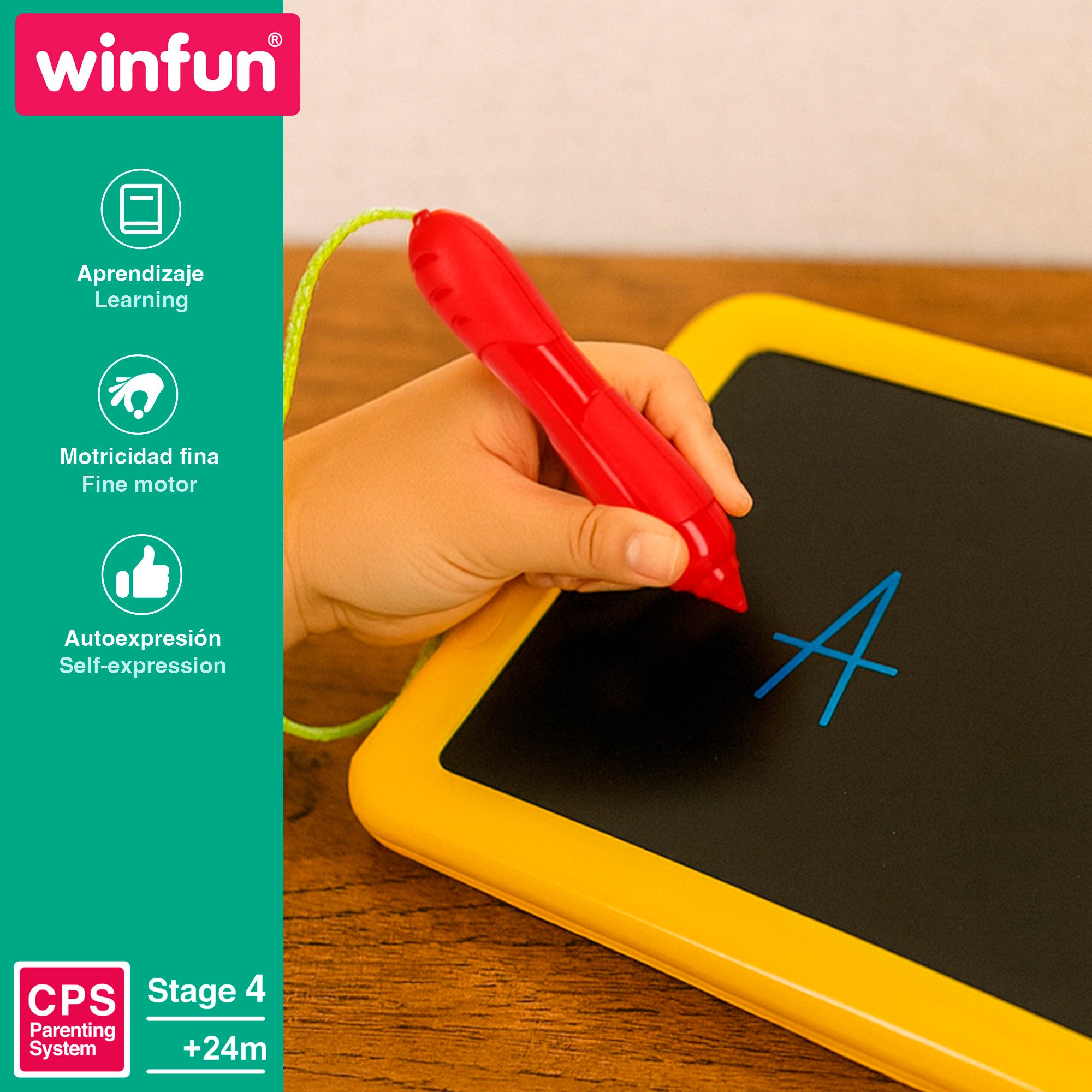 Winfun Tablet aprendizaje bilingüe con panel de dibujo