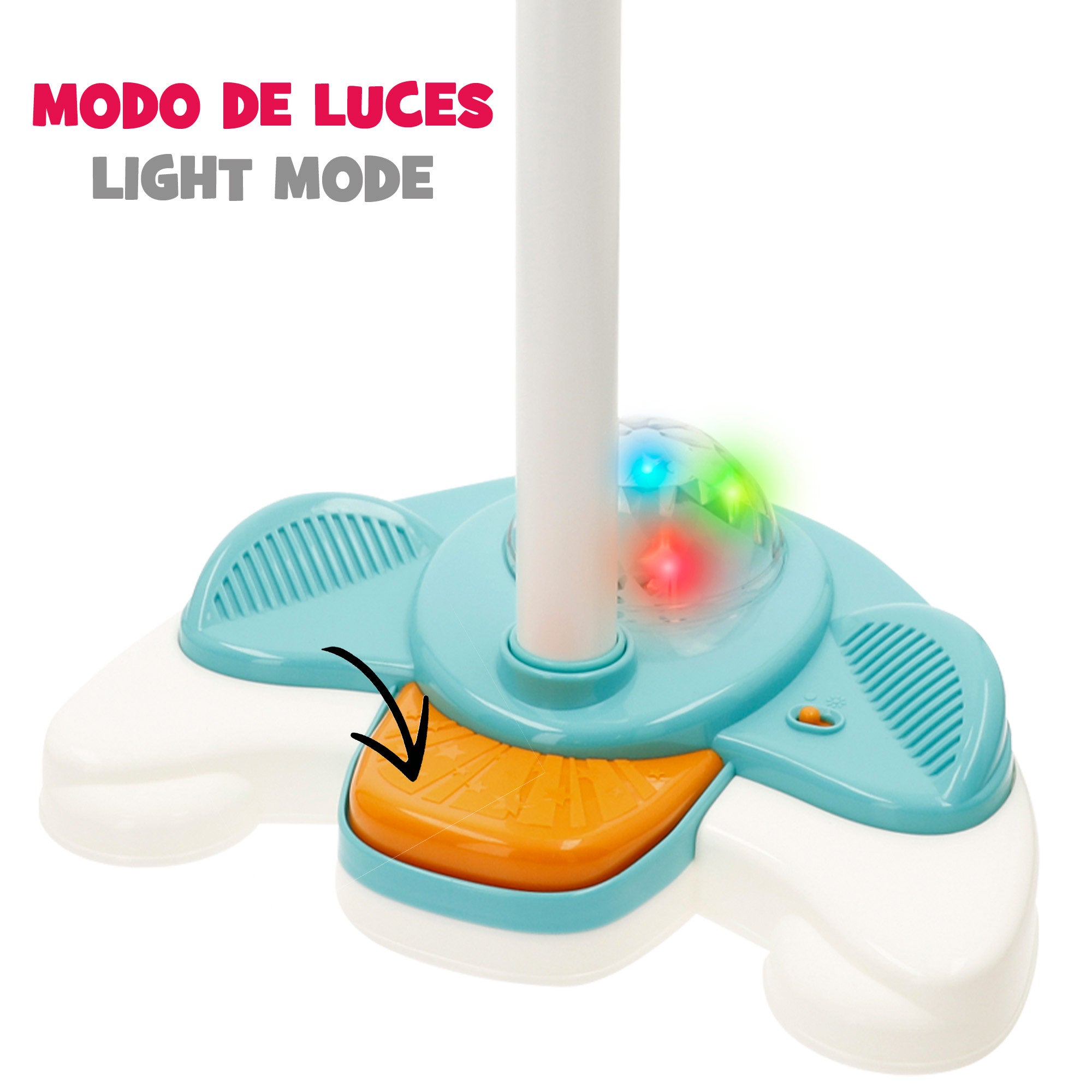 Winfun Micrófono infantil inalámbrico con soporte regulable