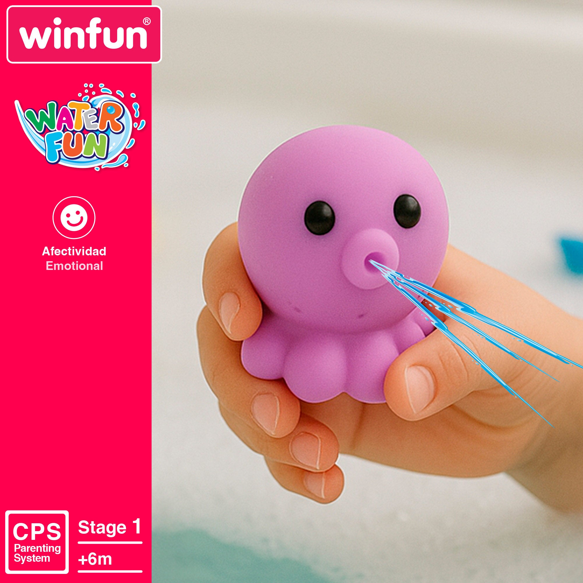 Winfun Set baño 10 animales granja y océano