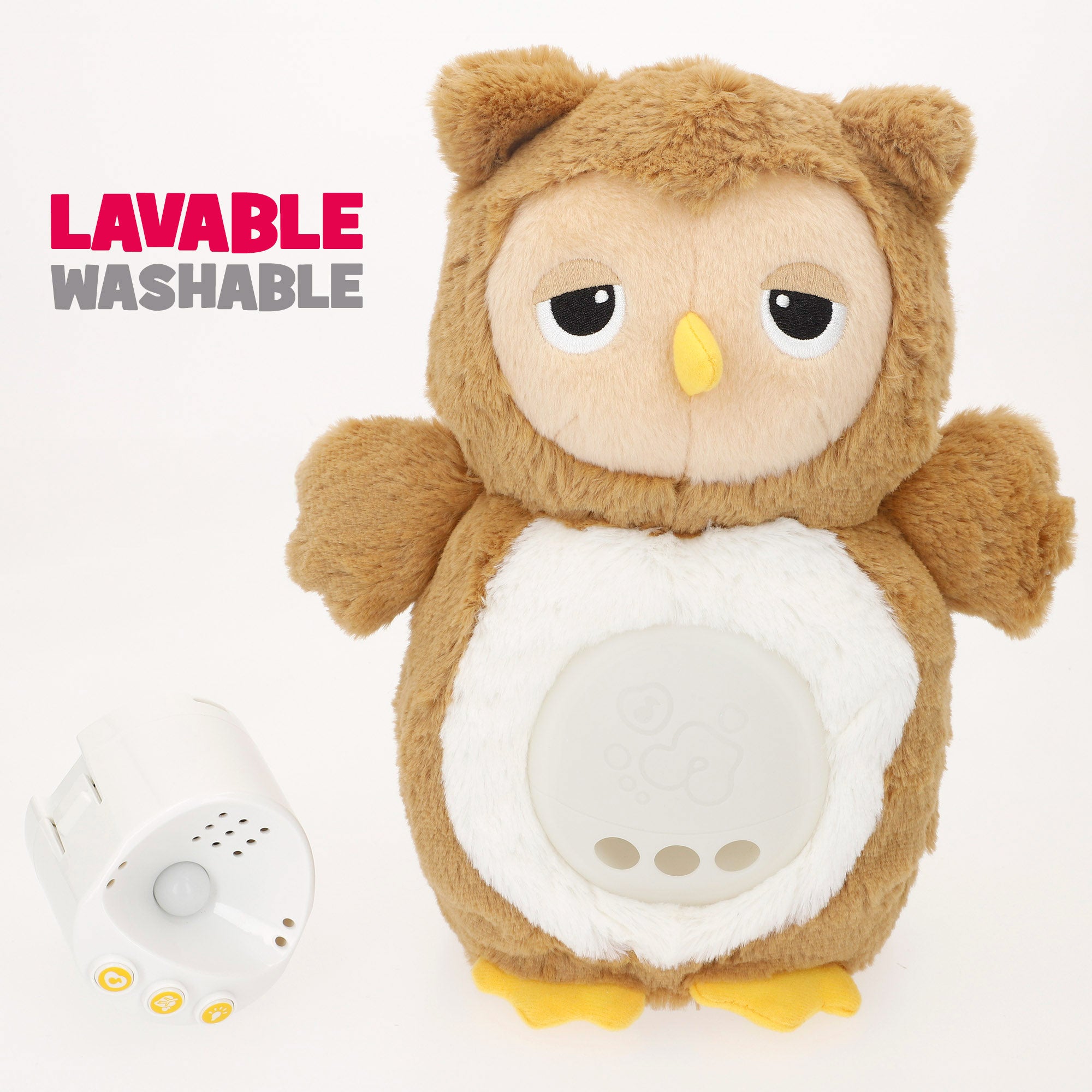 Winfun Búho peluche con luces y sonidos relajantes