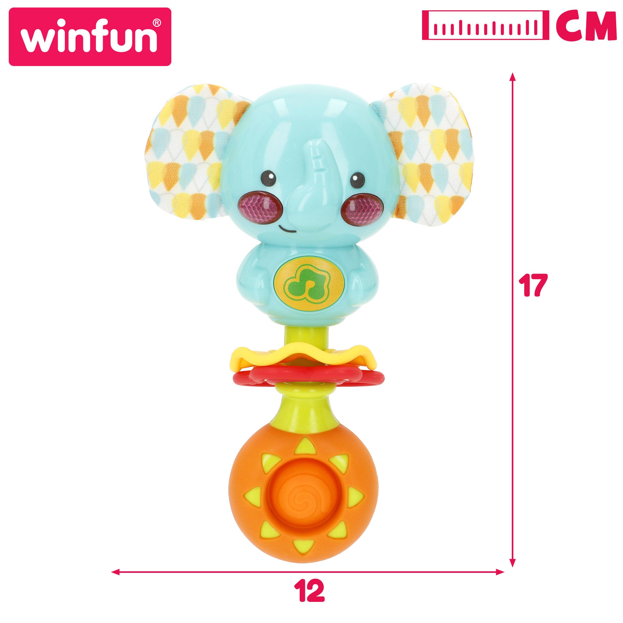 Winfun Sonajero musical bebé elefante